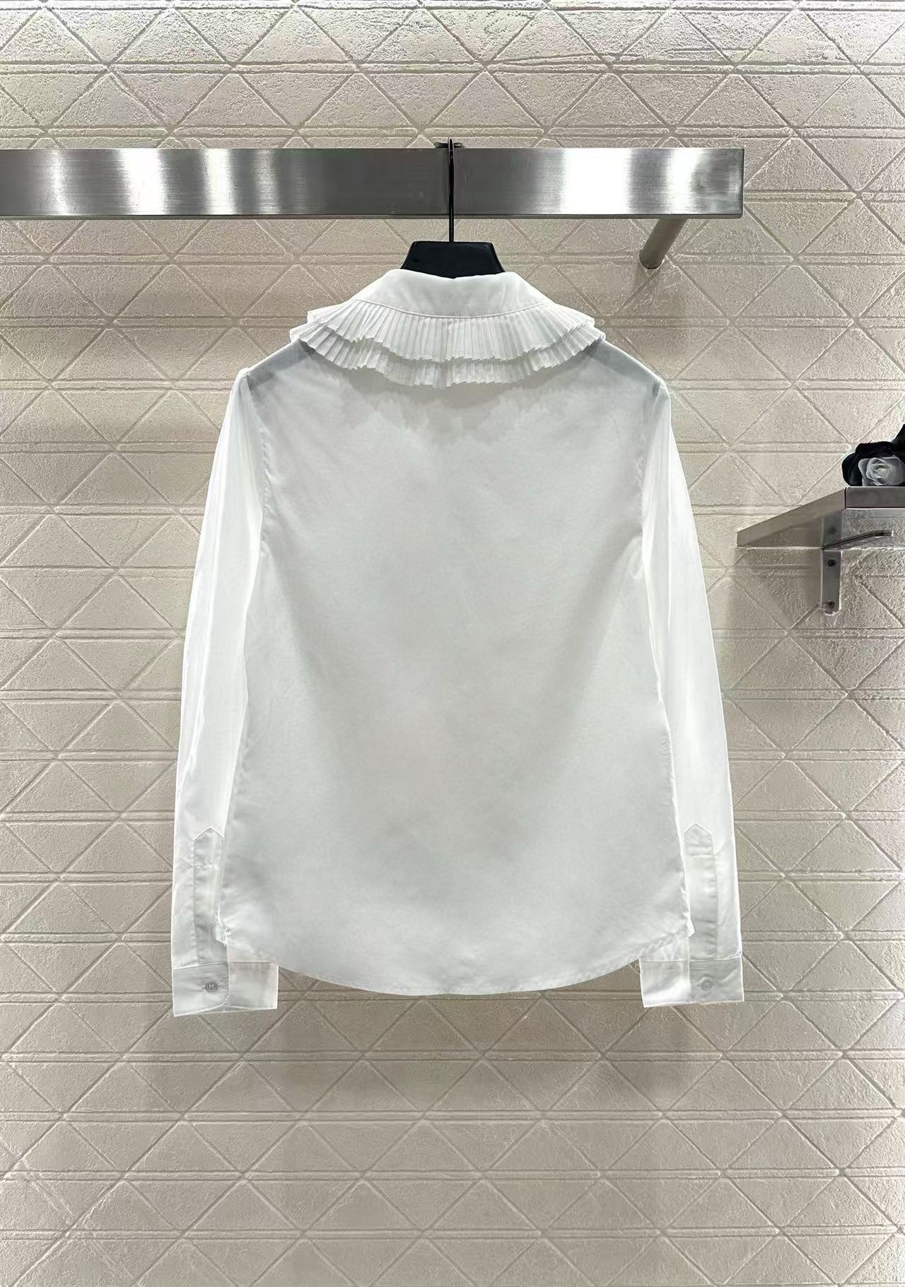 CEL1NE プリーツカラーシャツ【50％割引+送料無料】