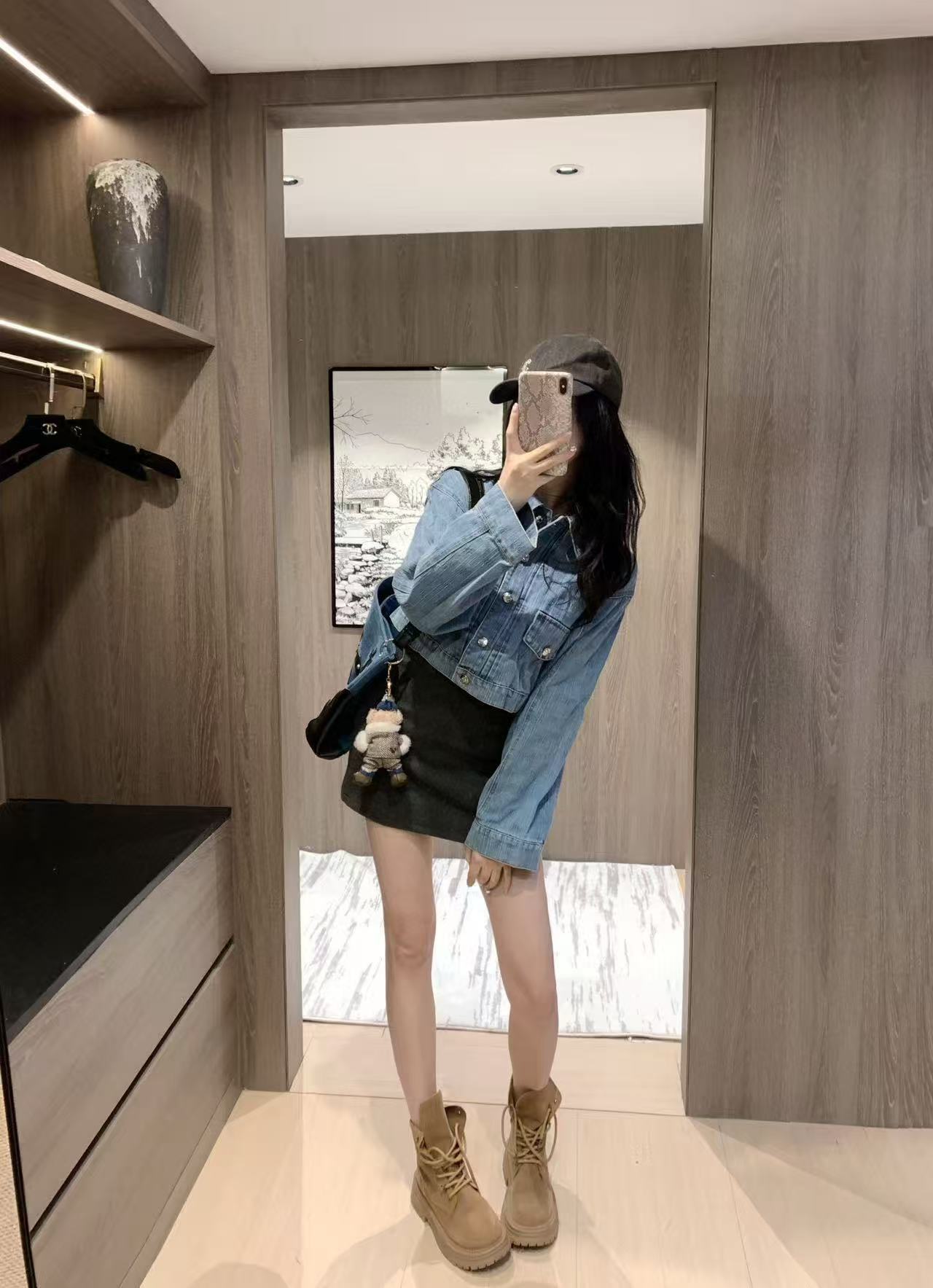 CEL1NE背中に文字が入ったデニムジャケット【50％割引+送料無料】