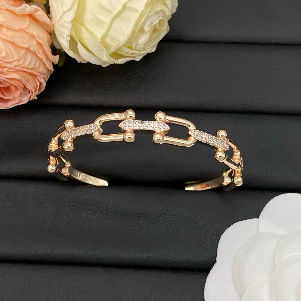 T1ffanyオープンダイヤモンドセットブレスレット【50％割引+送料無料】