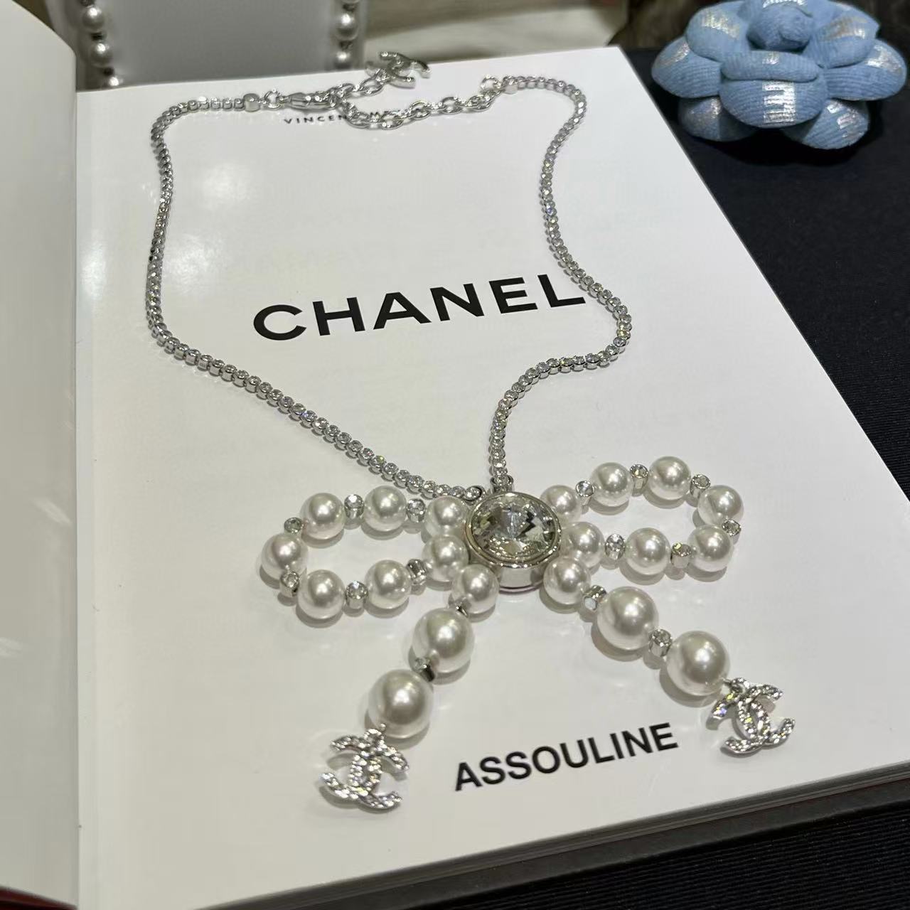 CHANE1 ボウパールネックレス【50％割引+送料無料】