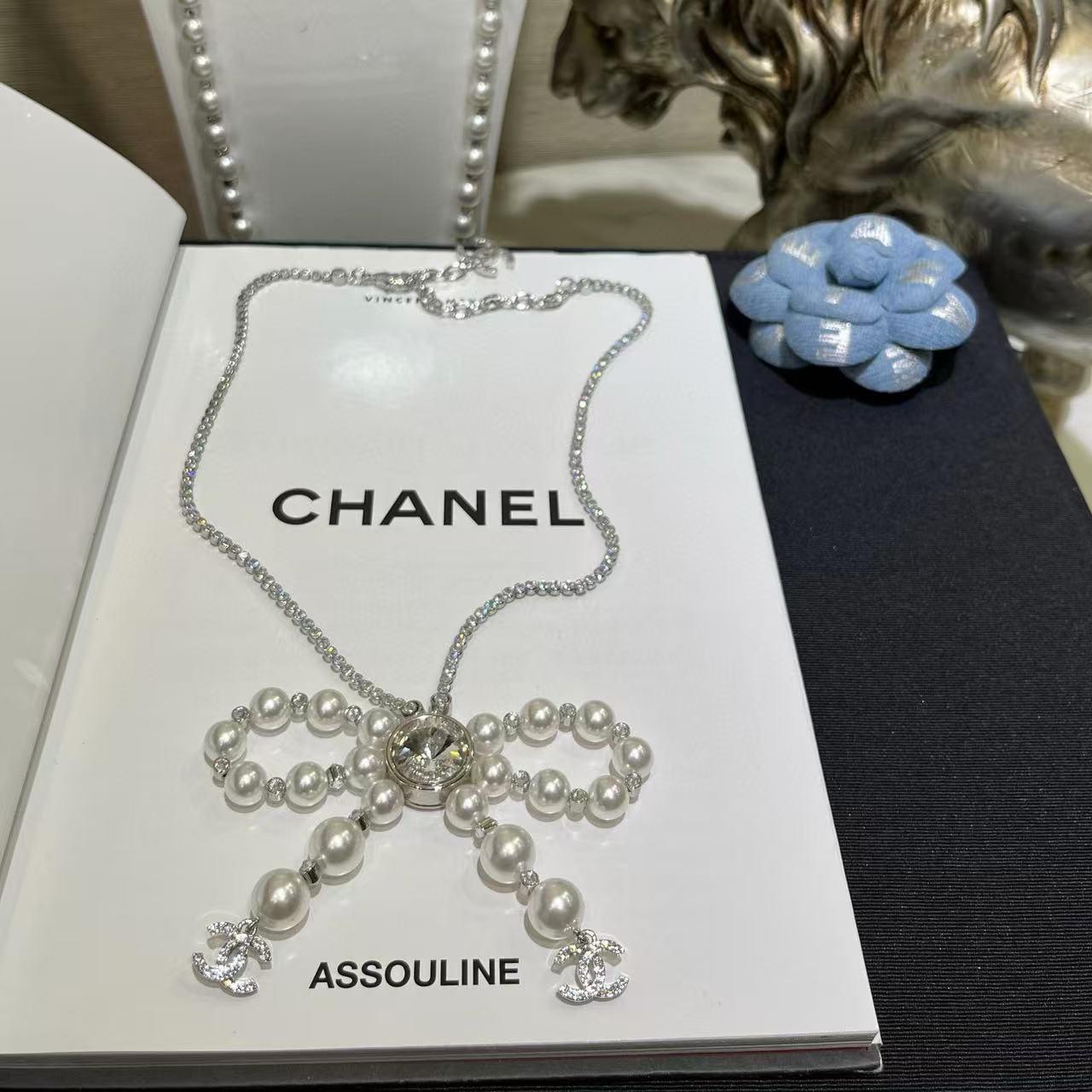 CHANE1 ボウパールネックレス【50％割引+送料無料】