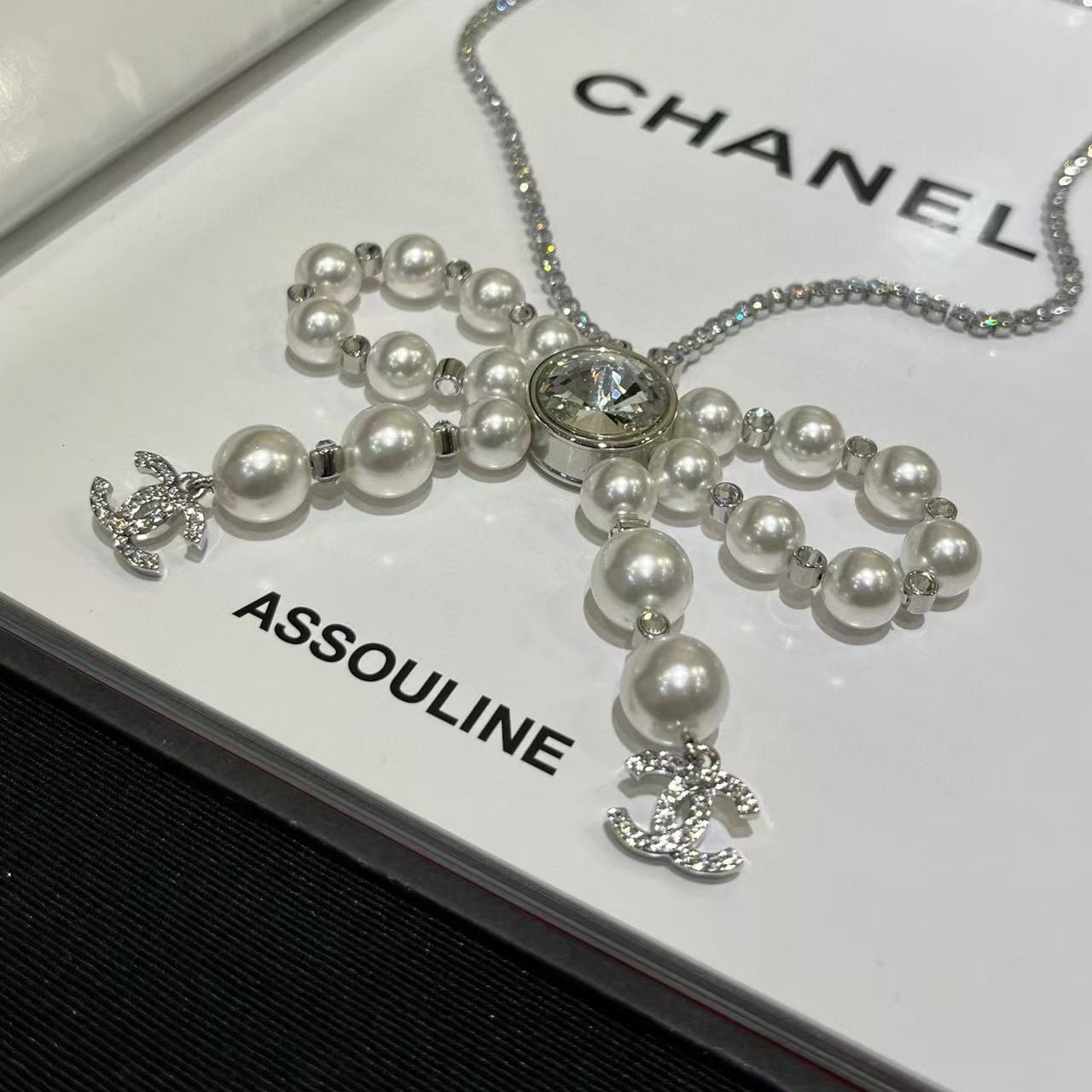 CHANE1 ボウパールネックレス【50％割引+送料無料】