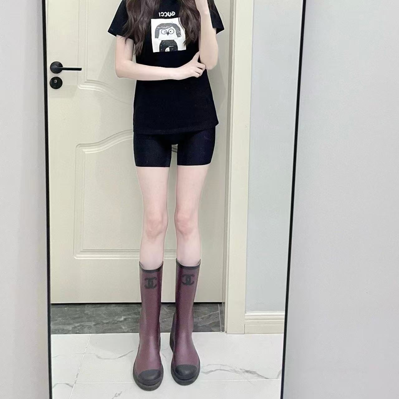 CHANE1 高品質ダブルCアンクルブーツ【50％割引+送料無料】