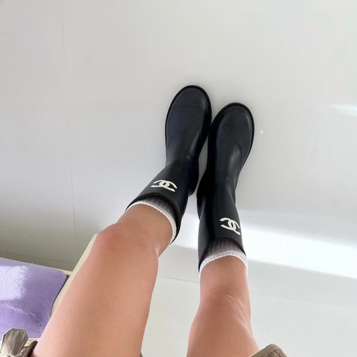 CHANE1 高品質ダブルCアンクルブーツ【50％割引+送料無料】