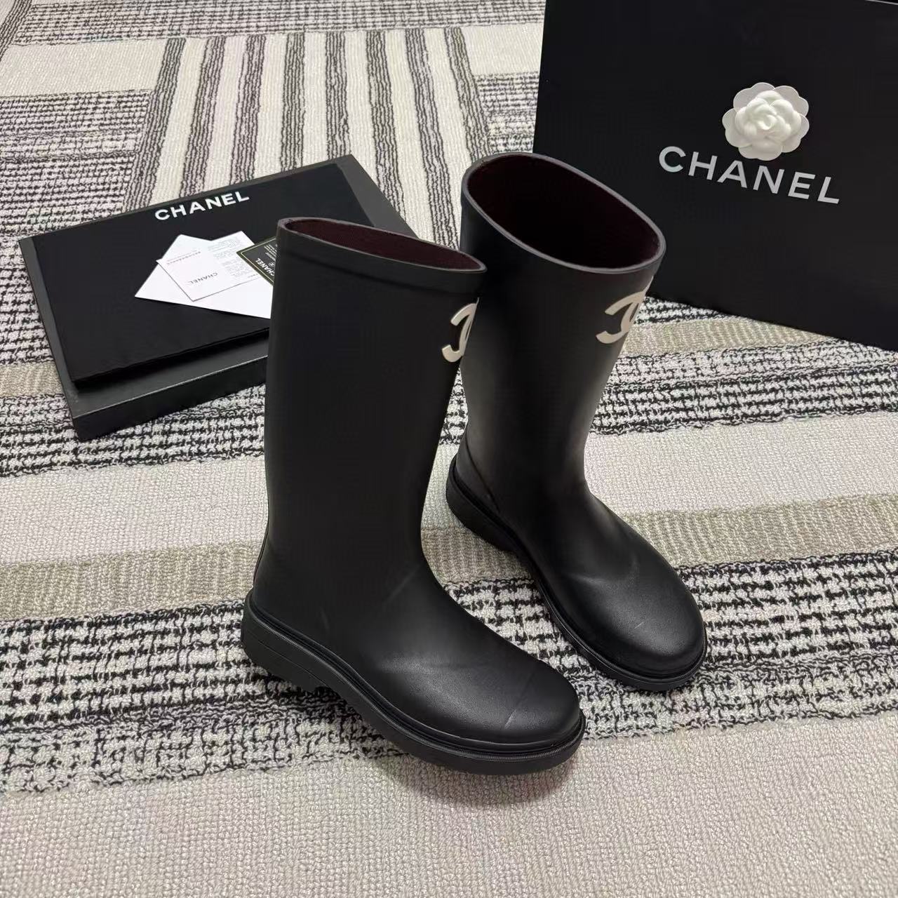 CHANE1 高品質ダブルCアンクルブーツ【50％割引+送料無料】