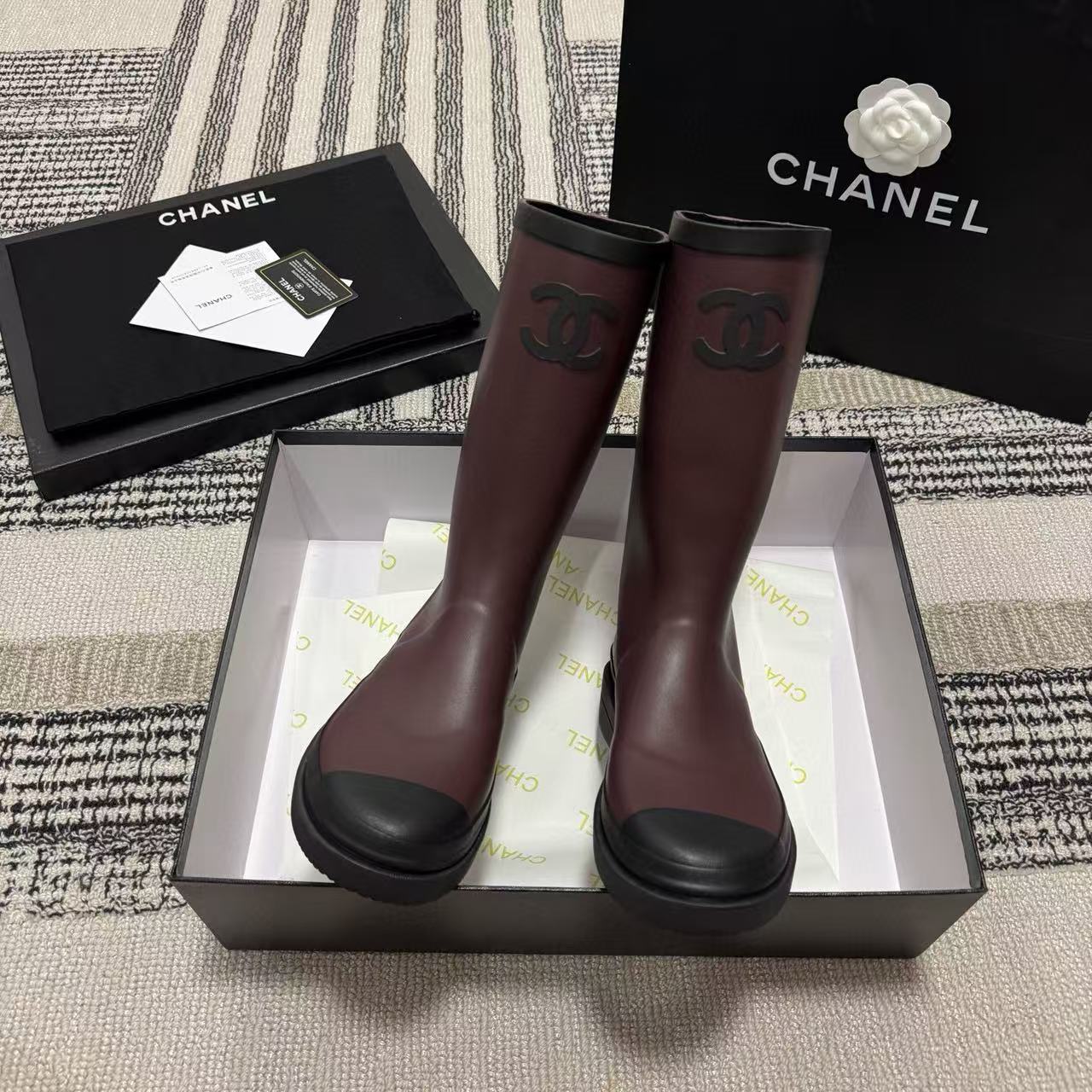 CHANE1 高品質ダブルCアンクルブーツ【50％割引+送料無料】