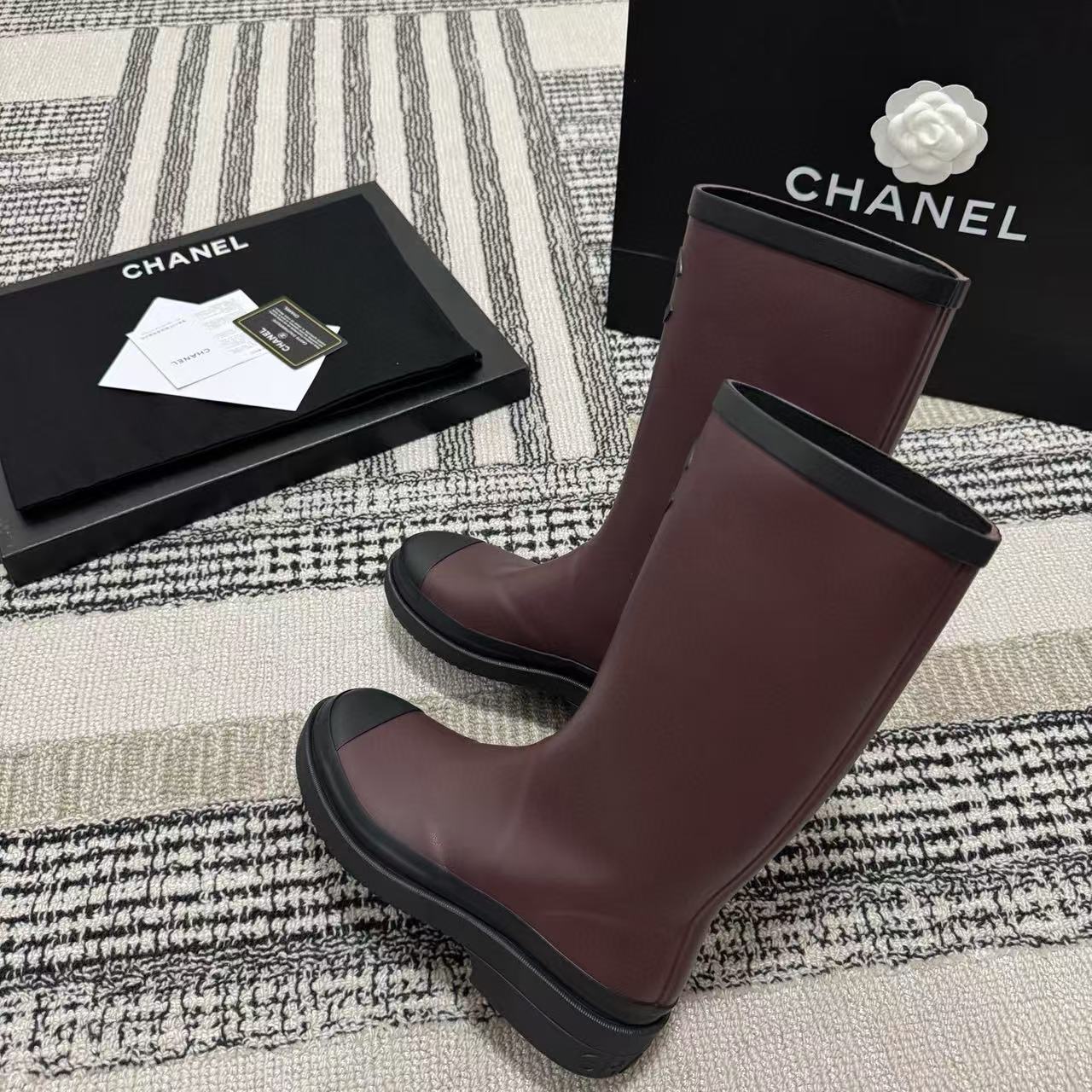 CHANE1 高品質ダブルCアンクルブーツ【50％割引+送料無料】