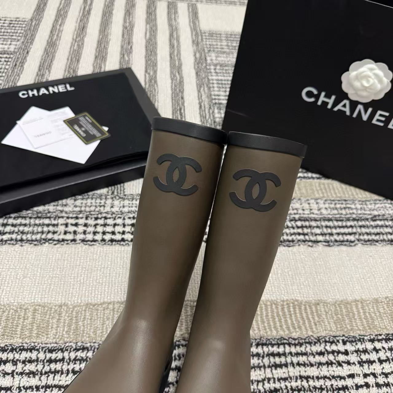 CHANE1 高品質ダブルCアンクルブーツ【50％割引+送料無料】