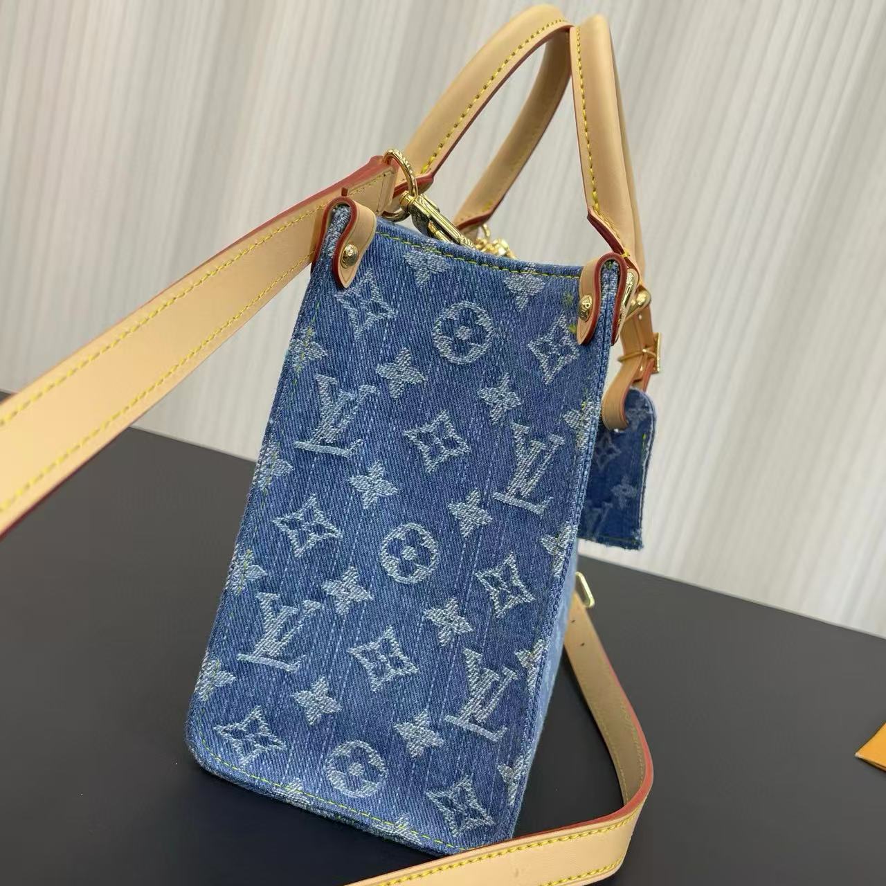 LVプリントデニムハンドバッグ【50％割引+送料無料】