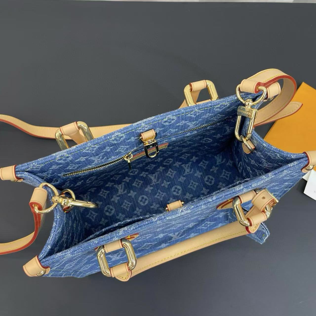 LVプリントデニムハンドバッグ【50％割引+送料無料】