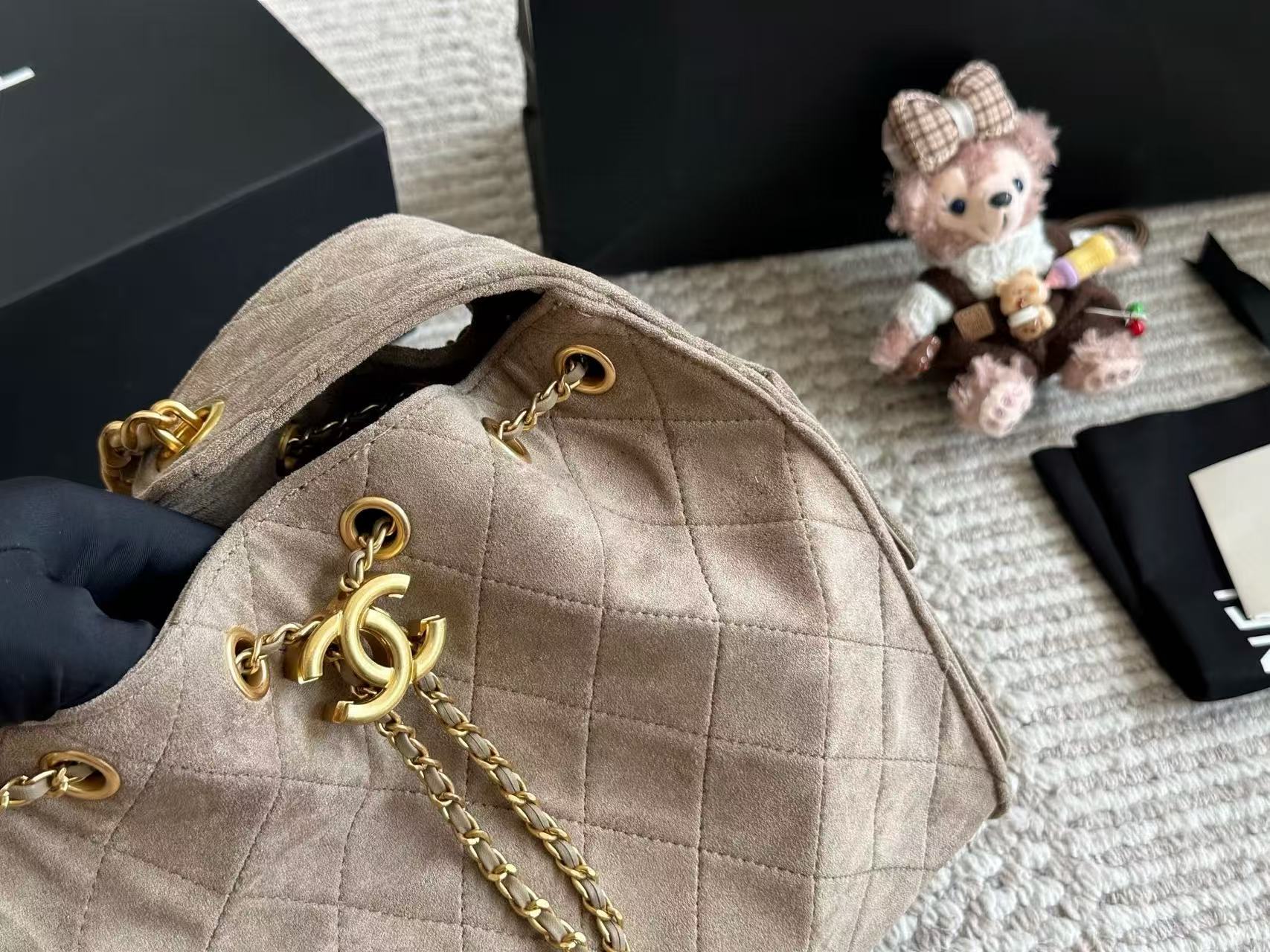 CHANE1鹿革チェーンバッグ【50％割引+送料無料】