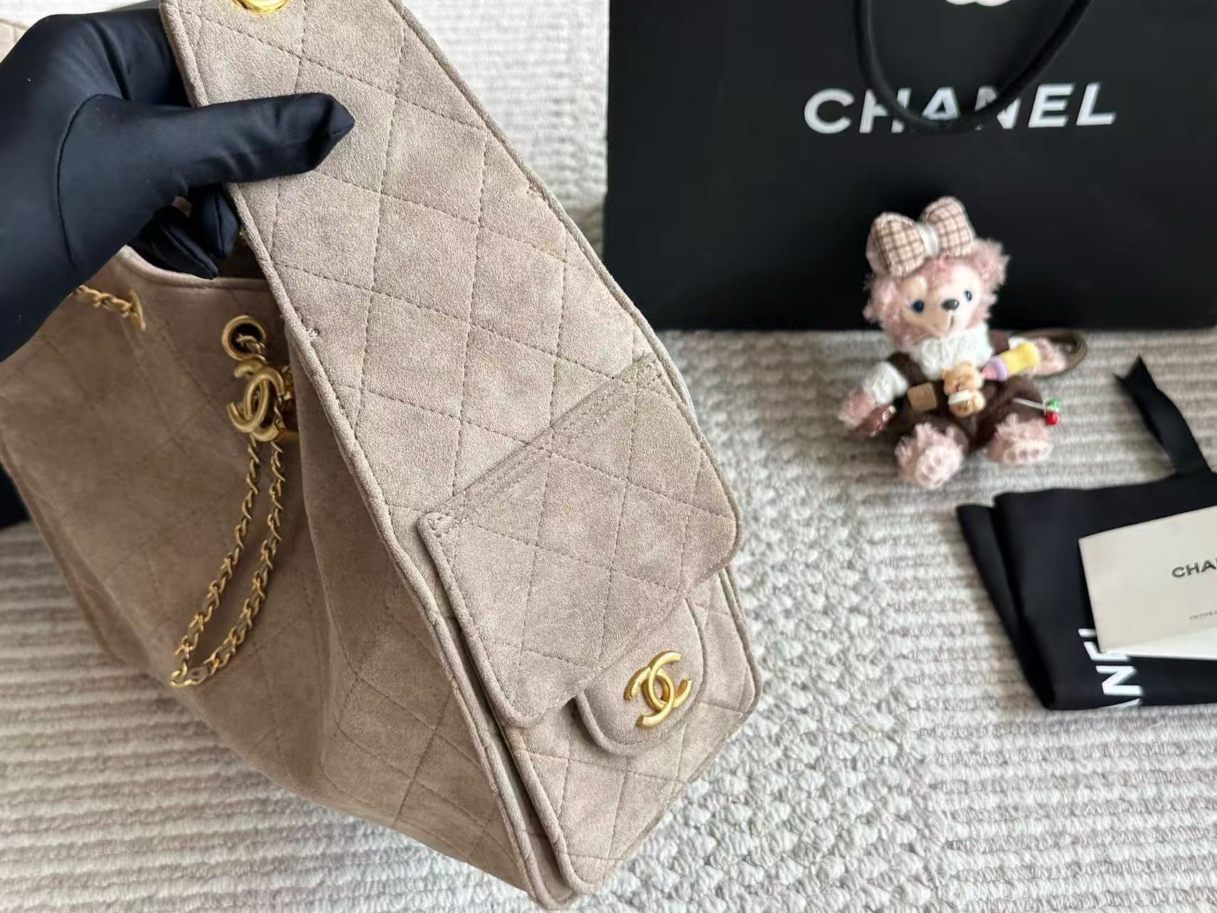 CHANE1鹿革チェーンバッグ【50％割引+送料無料】