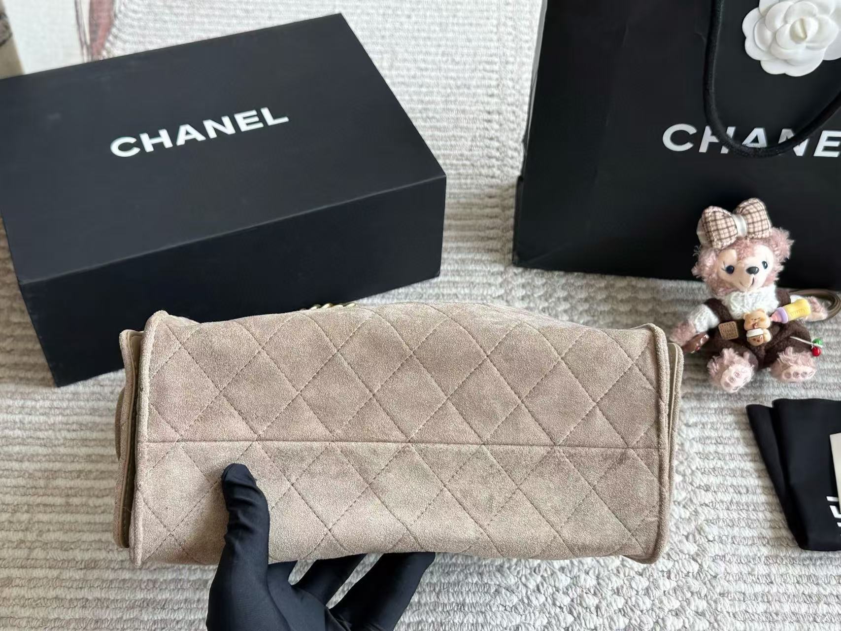 CHANE1鹿革チェーンバッグ【50％割引+送料無料】