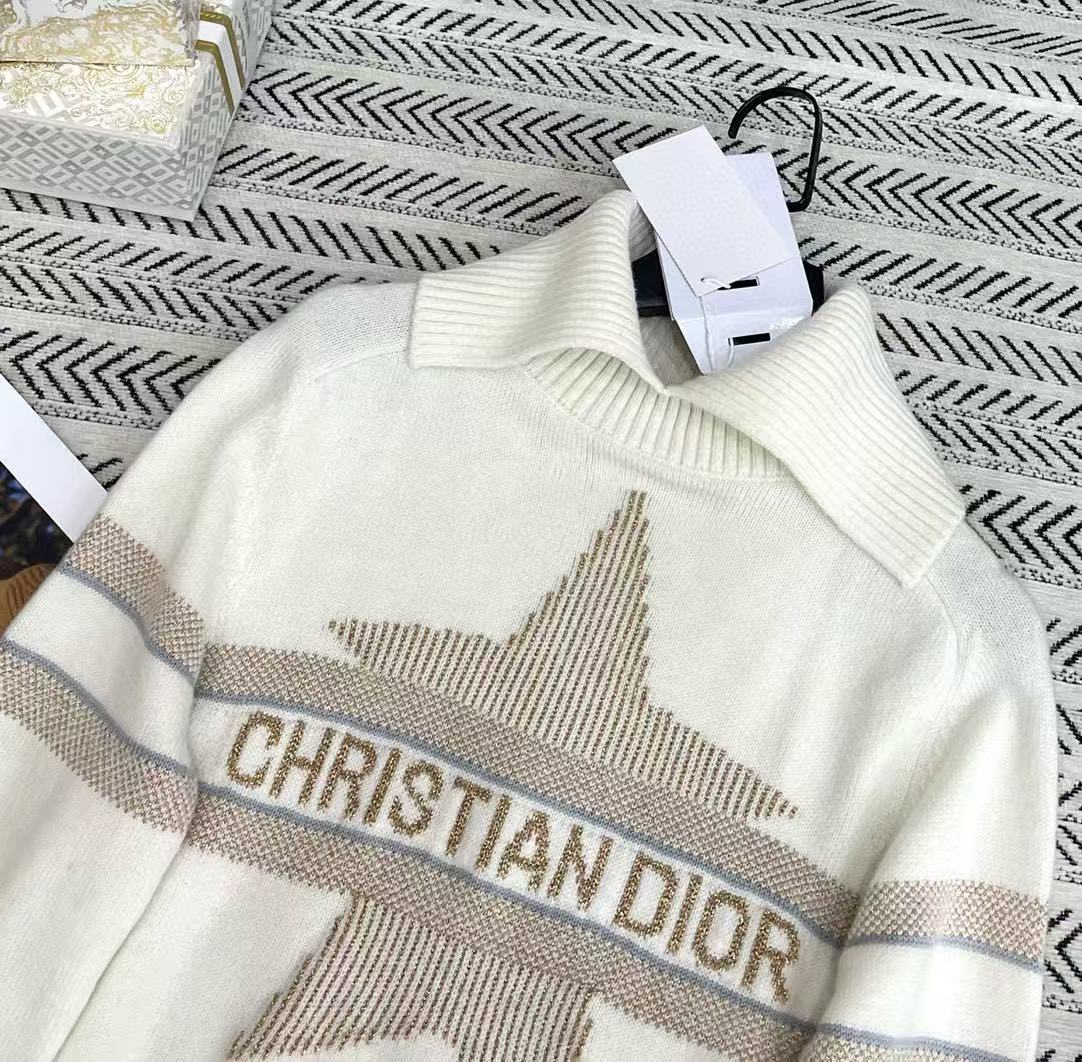 DIOR 高品質 五芒星 レター カシミア セーター【50％割引+送料無料】