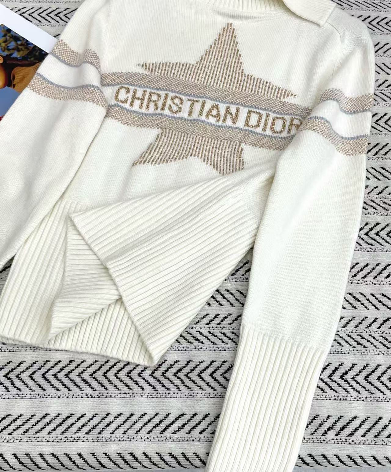 DIOR 高品質 五芒星 レター カシミア セーター【50％割引+送料無料】