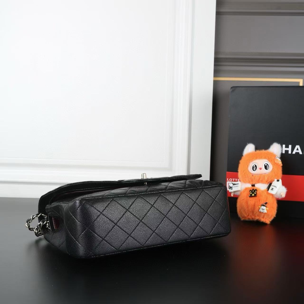 CHANE1キャビアチェーンフラップバッグ【50％割引+送料無料】