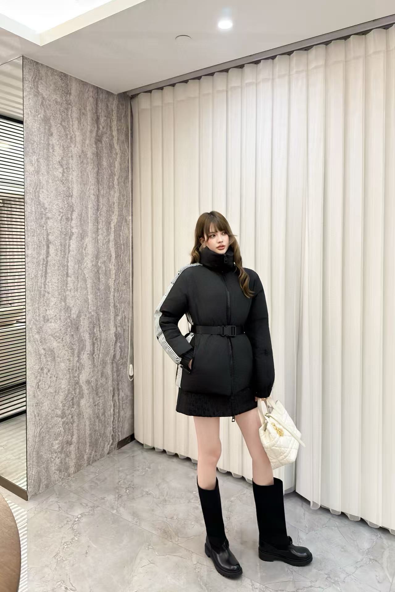 PR4DA サイドストライプ ダウンジャケット【50％割引+送料無料】