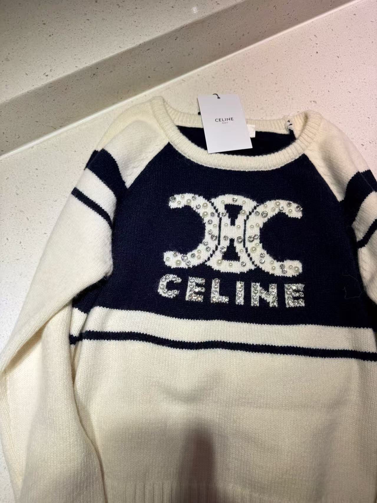 CEL1NE 凱旋門ビーズセーター【50％割引+送料無料】