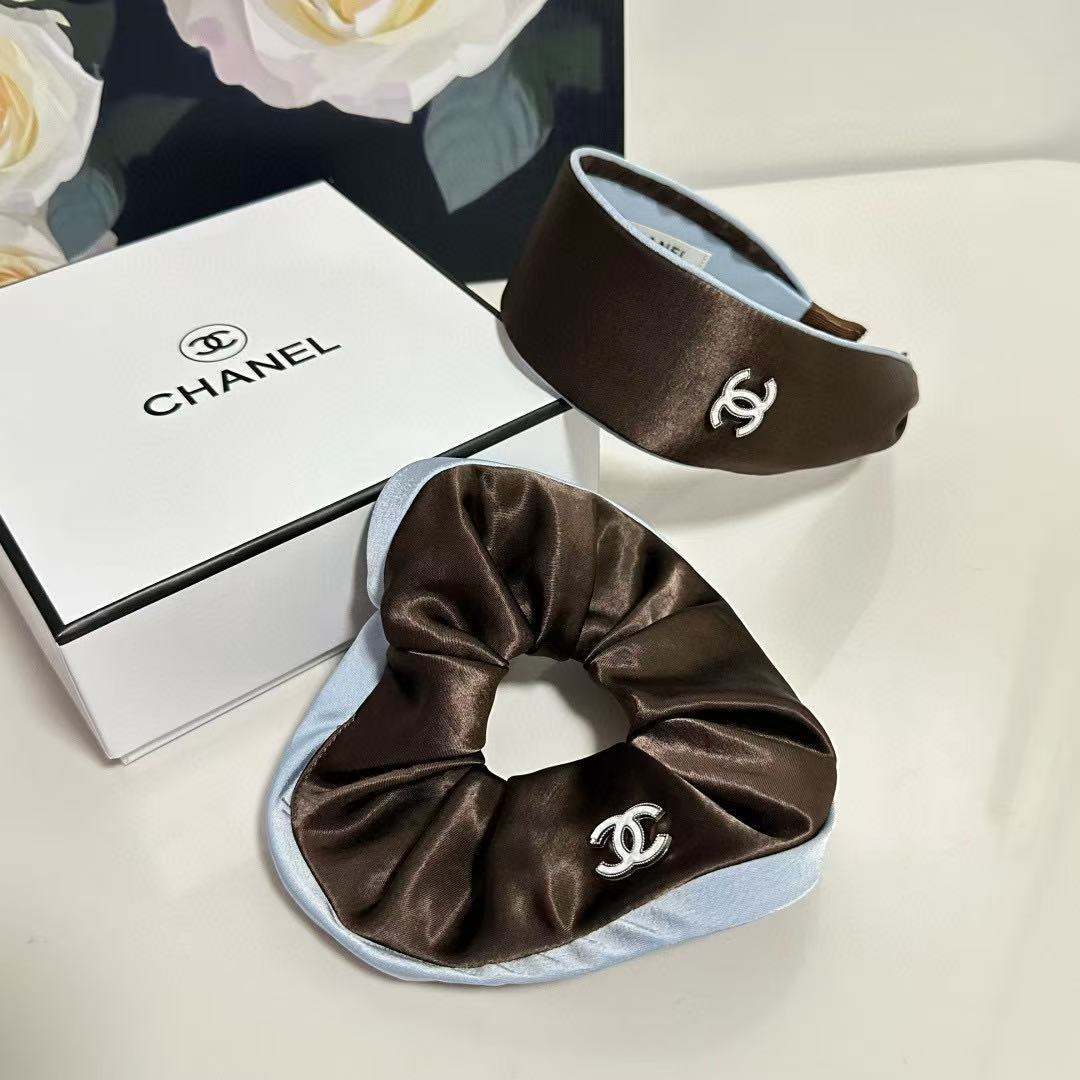 CHANE1 高品質ダブルCヘッドバンド+ヘアタイ【50％割引+送料無料】