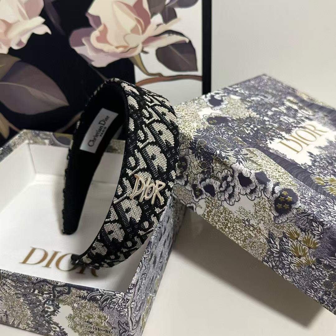 DIOR ジャカード ヘッドバンド【50％割引+送料無料】