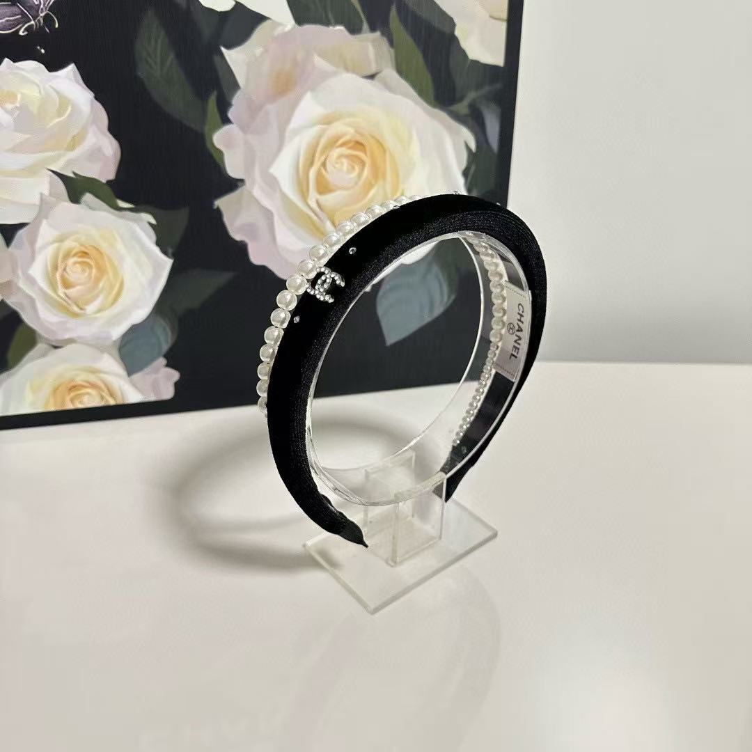 CHANE1 パールダブルCヘッドバンド【50％割引+送料無料】