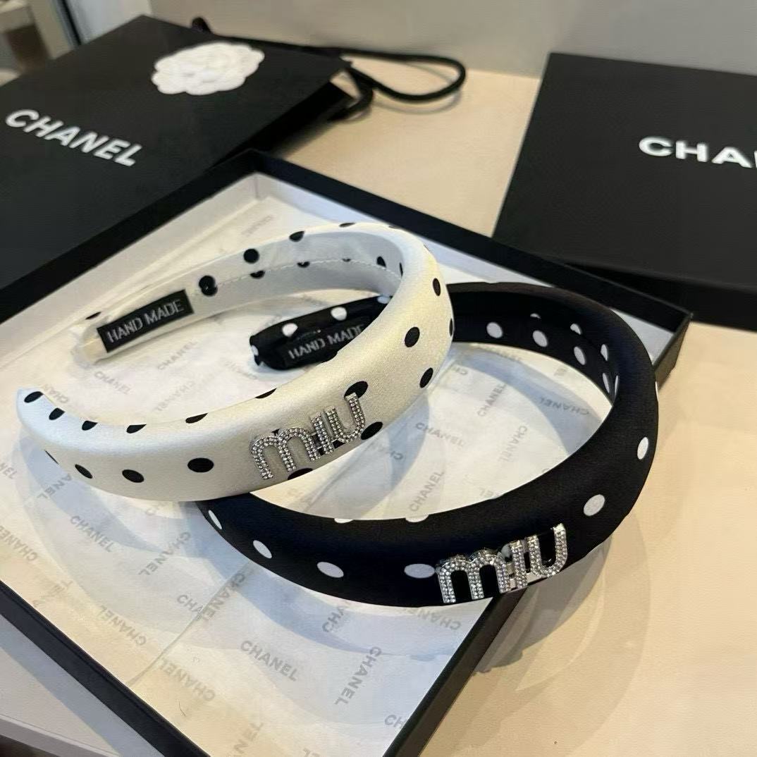 M1UM1U 水玉ヘッドバンド【50％割引+送料無料】