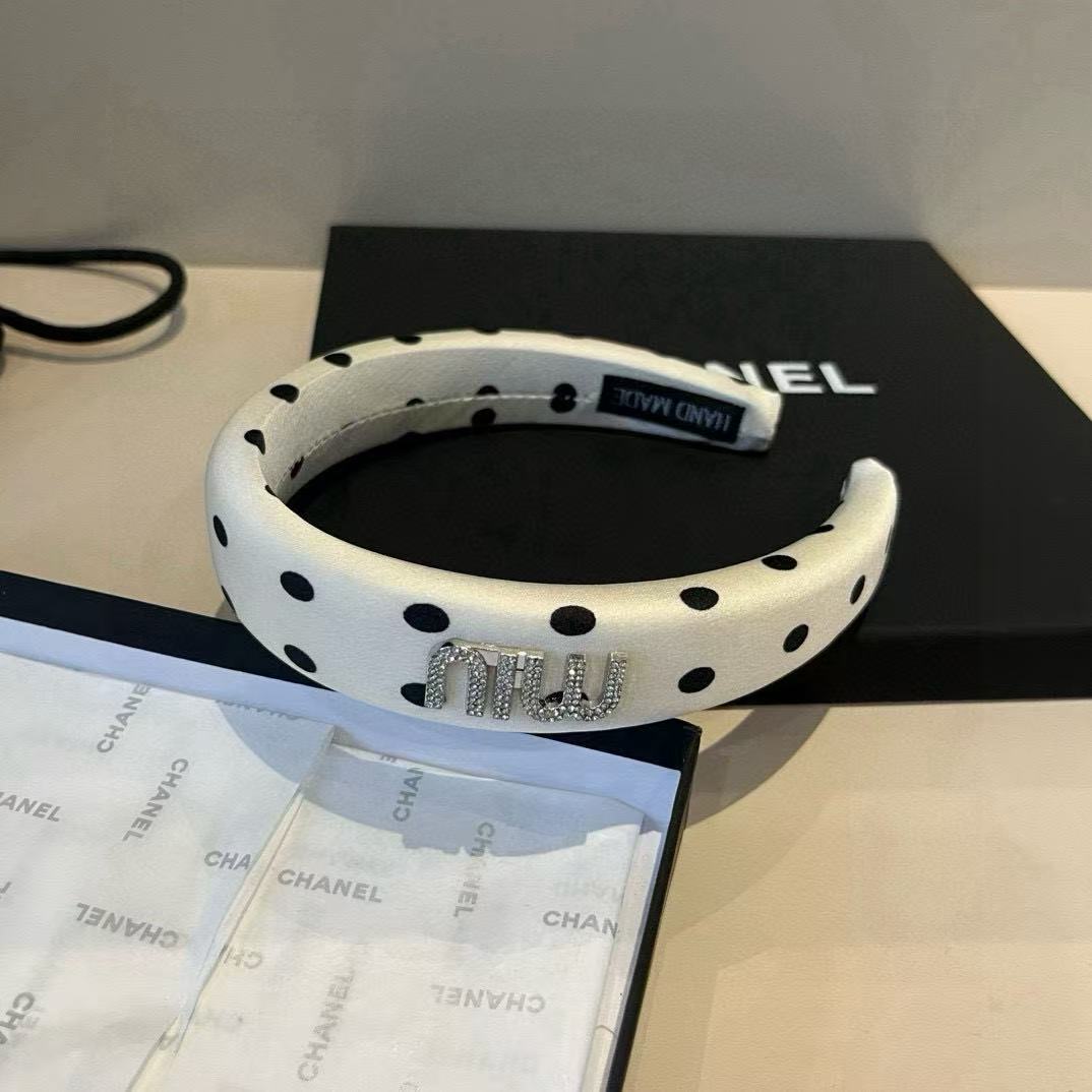 M1UM1U 水玉ヘッドバンド【50％割引+送料無料】