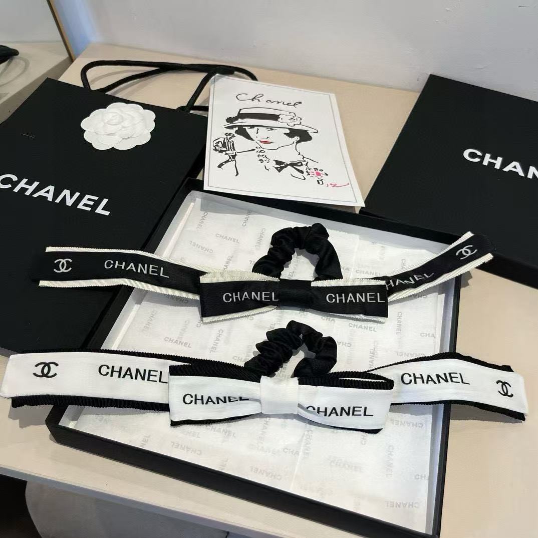 CHANE1 リボンレターヘアタイ【50％割引+送料無料】