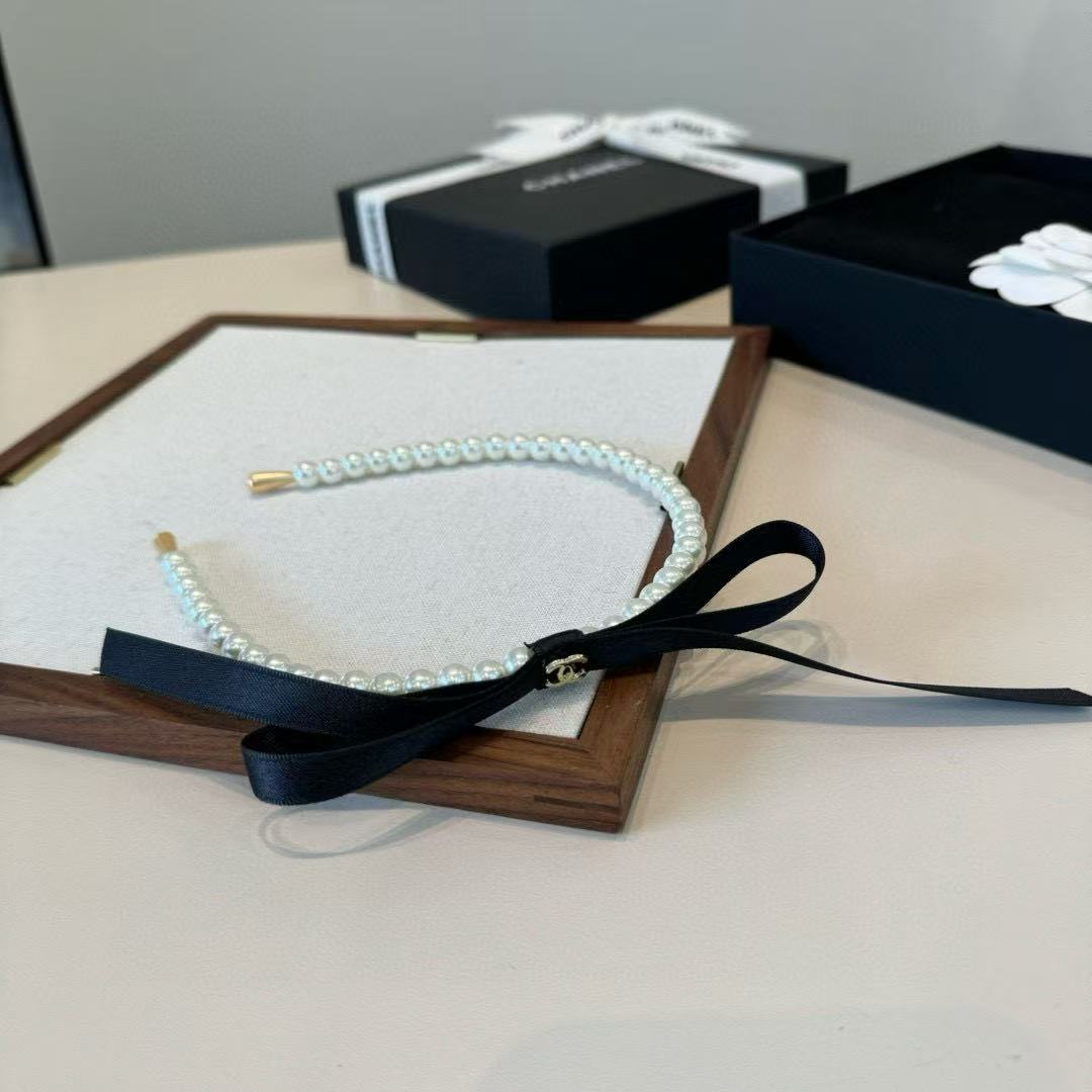 CHANE1 ボウパールヘッドバンド【50％割引+送料無料】