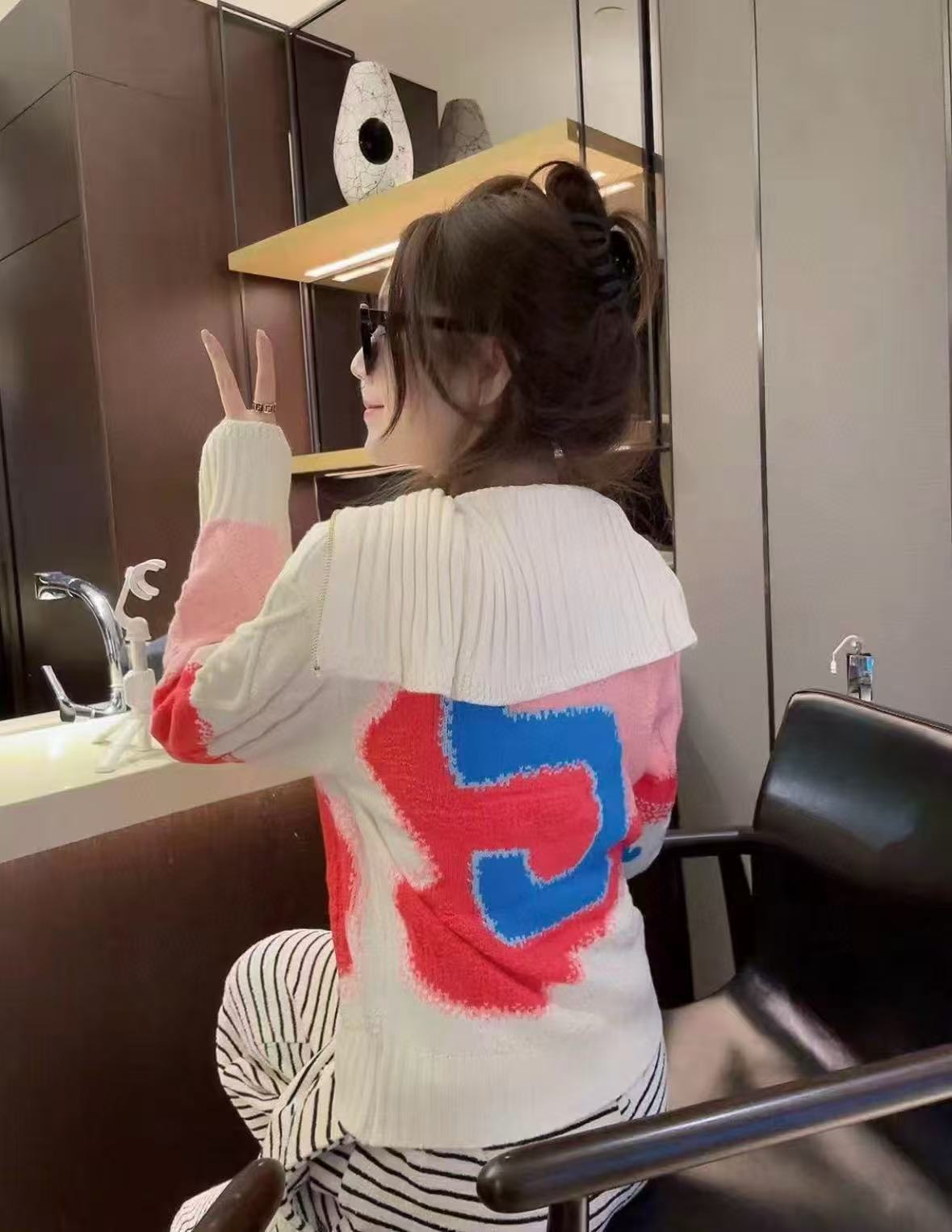 CHANE1 ダブルCポケットウールセーター【50％割引+送料無料】