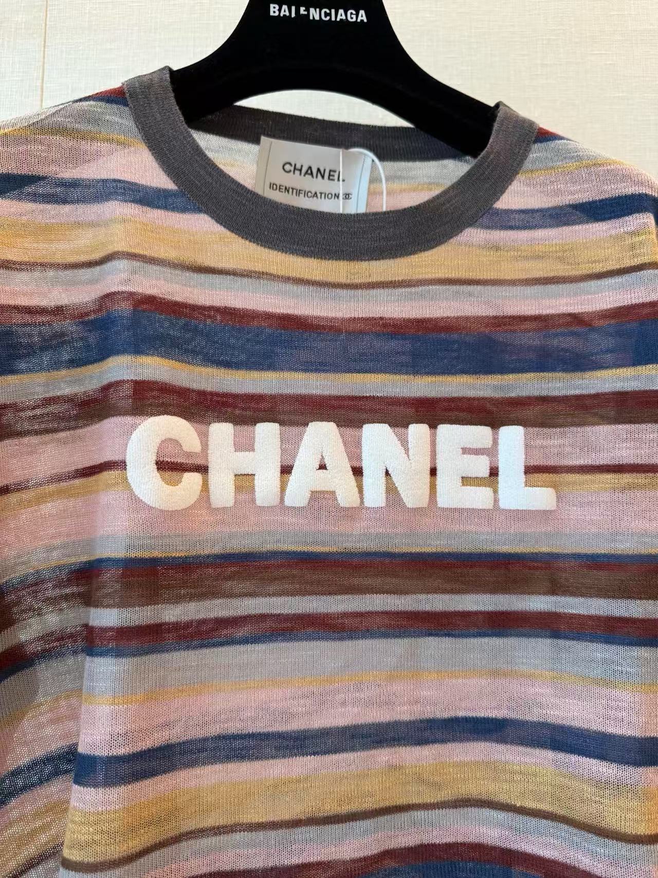 CHANE1 レインボーストライプ ロングスリーブTシャツ【50％割引+送料無料】