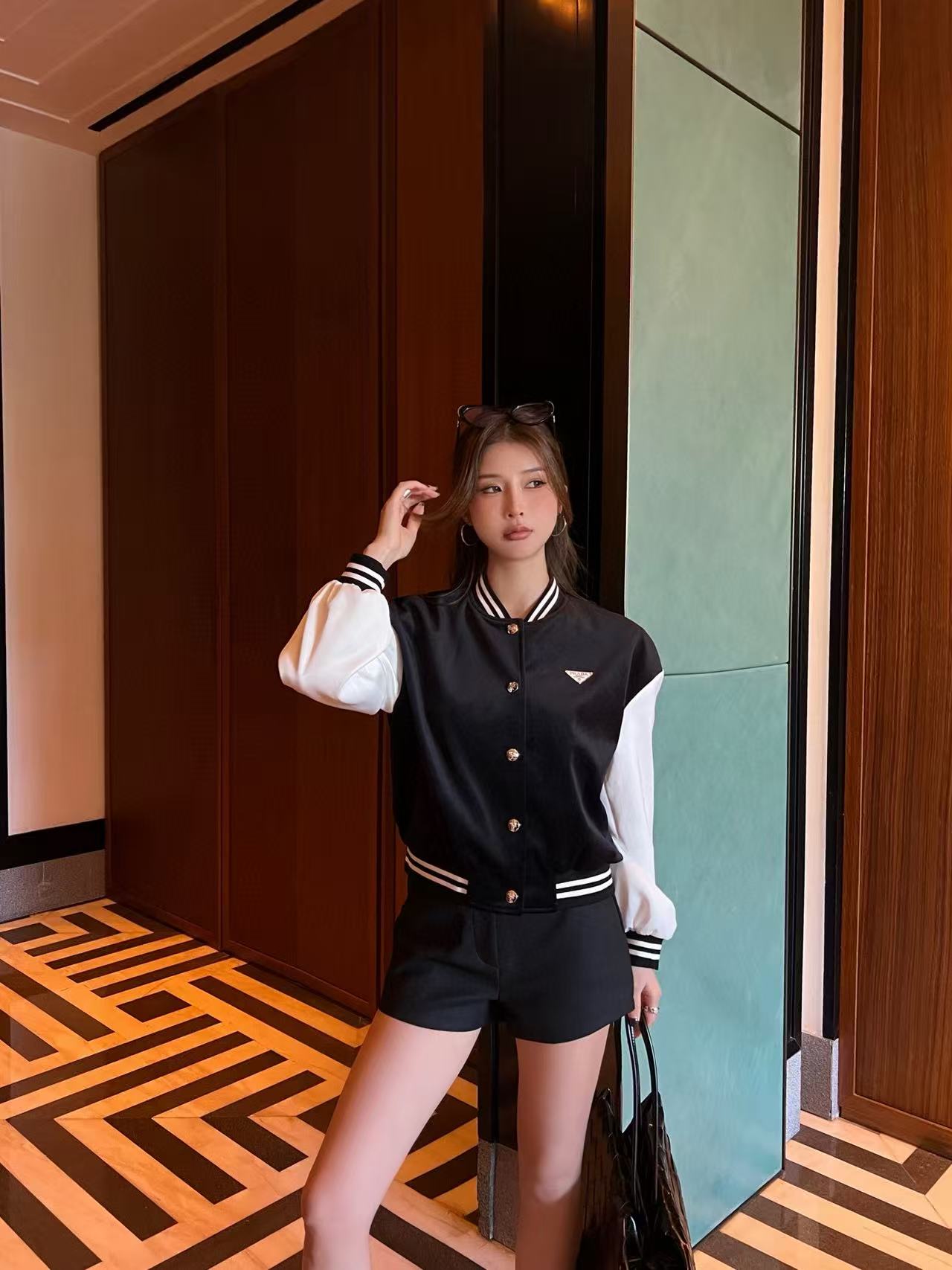 PR4DA カラーブロック トライアングル ロゴ ジャケット【50％割引+送料無料】