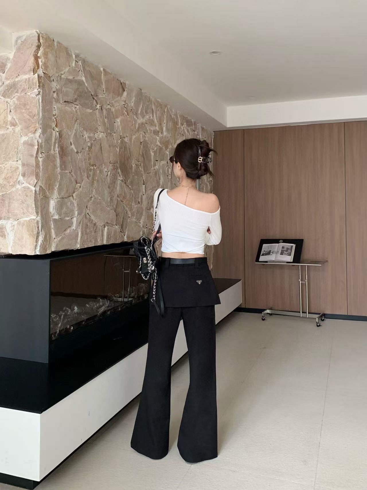 PR4DA フレアカジュアルフロアレングスパンツ【50％割引+送料無料】