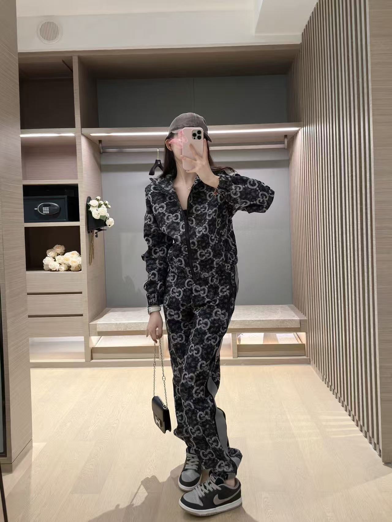 GUCC1 ジャカード カジュアルスーツ【50％割引+送料無料】