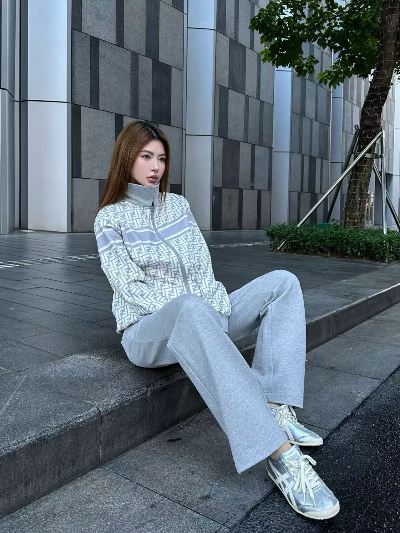 FEND1 リバーシブルジャケット＋トラウザーズ ツーピースセット【50％割引+送料無料】