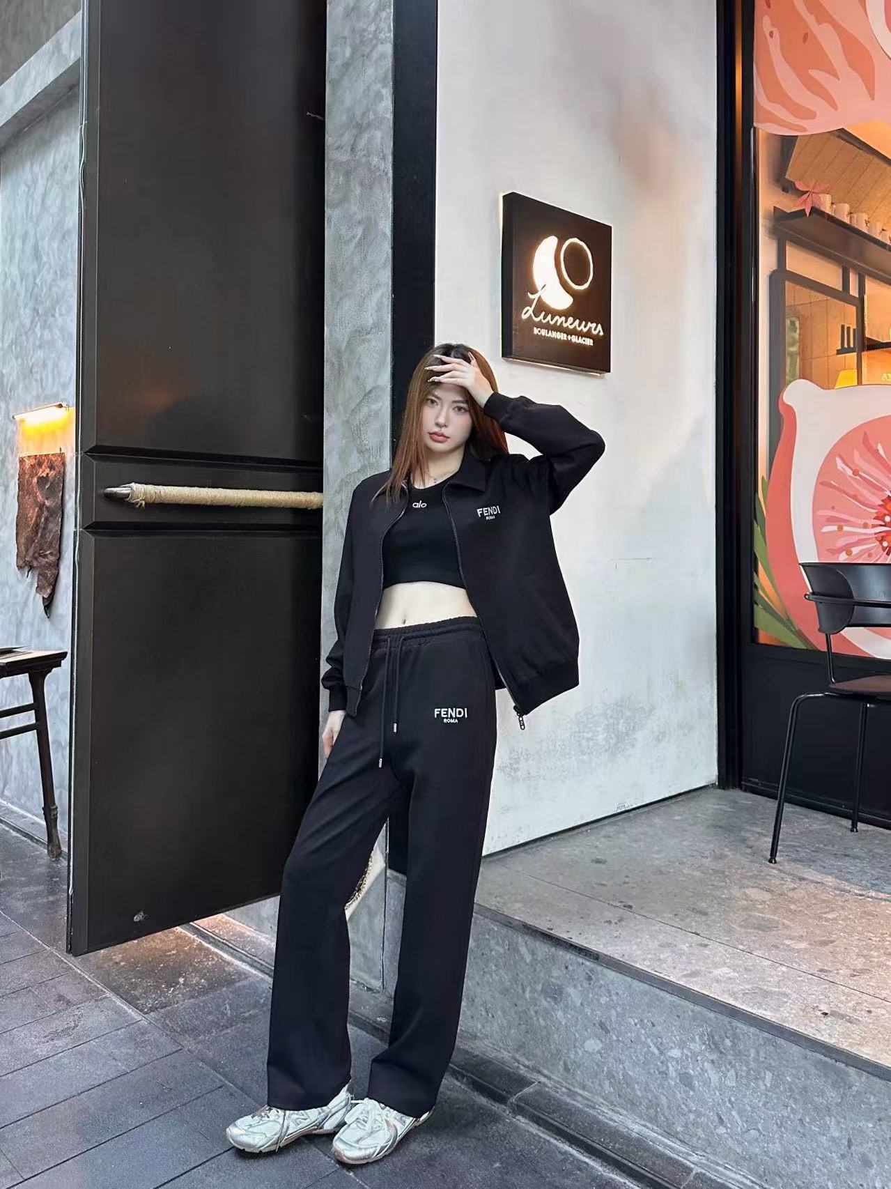 FEND1 リバーシブルジャケット＋トラウザーズ ツーピースセット【50％割引+送料無料】