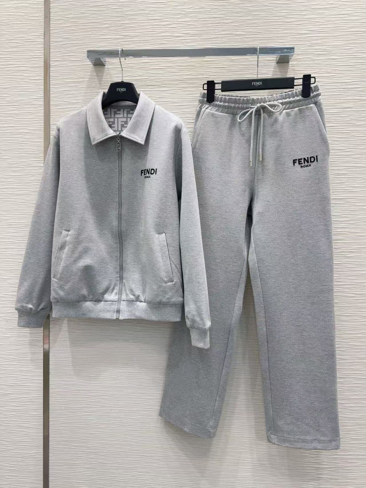 FEND1 リバーシブルジャケット＋トラウザーズ ツーピースセット【50％割引+送料無料】