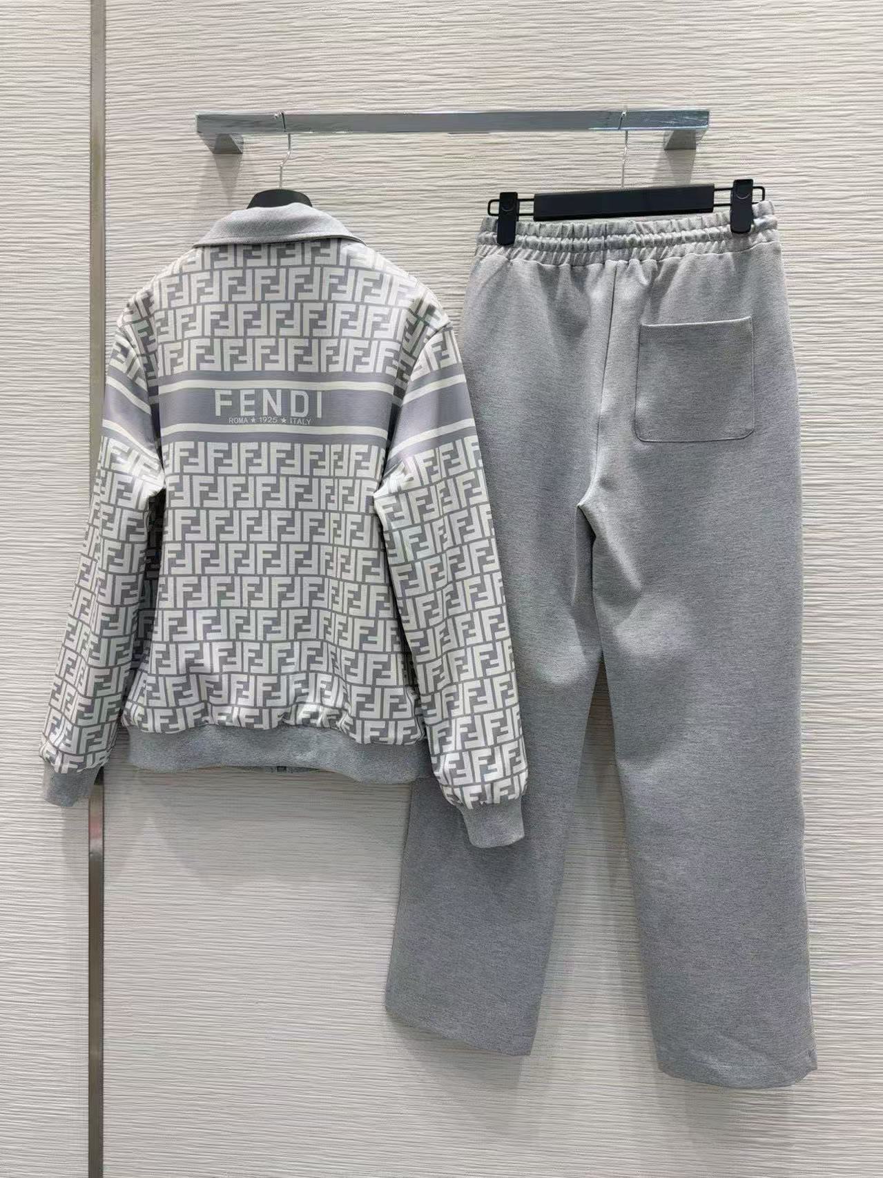 FEND1 リバーシブルジャケット＋トラウザーズ ツーピースセット【50％割引+送料無料】