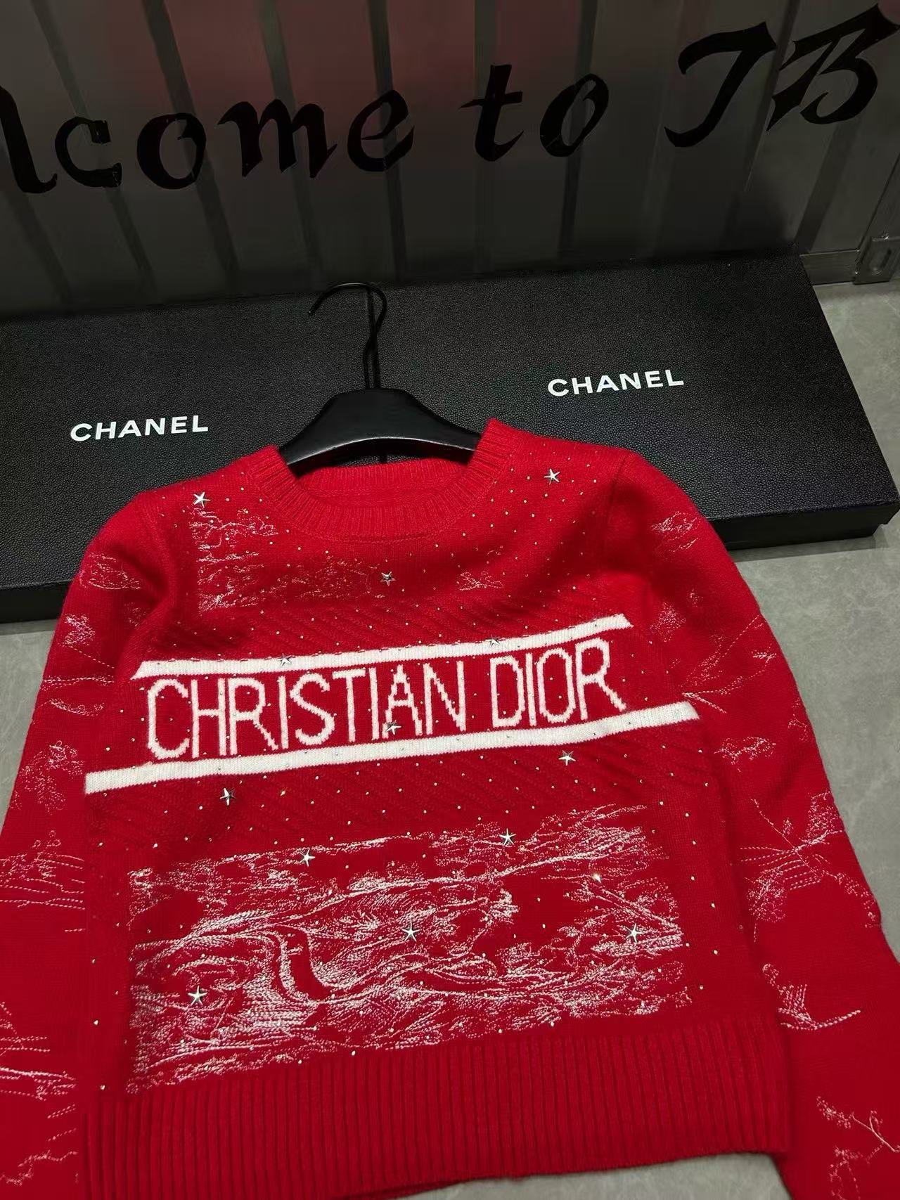 DIORレターウールセーター【50％割引+送料無料】