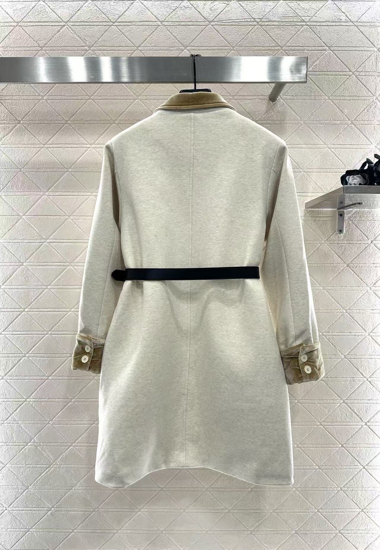 YSL ラペルタイウエストロングコート【50％割引+送料無料】