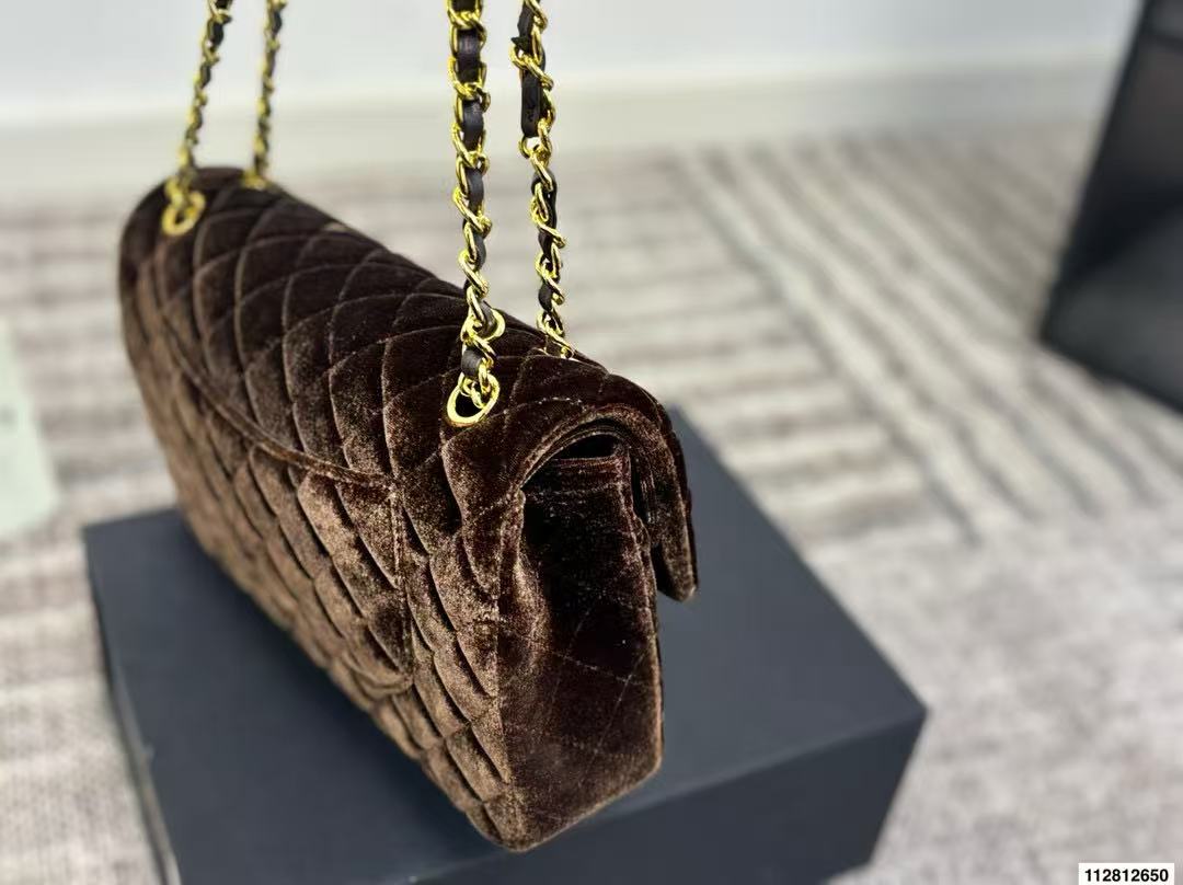 CHANE1 チェーンベルベットショルダー/クロスボディバッグ【50％割引+送料無料】