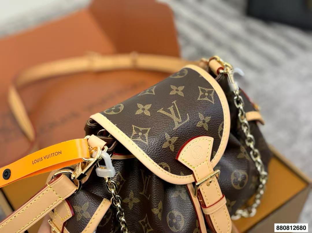 LVドローストリングプリントチェーンバッグ【50％割引+送料無料】