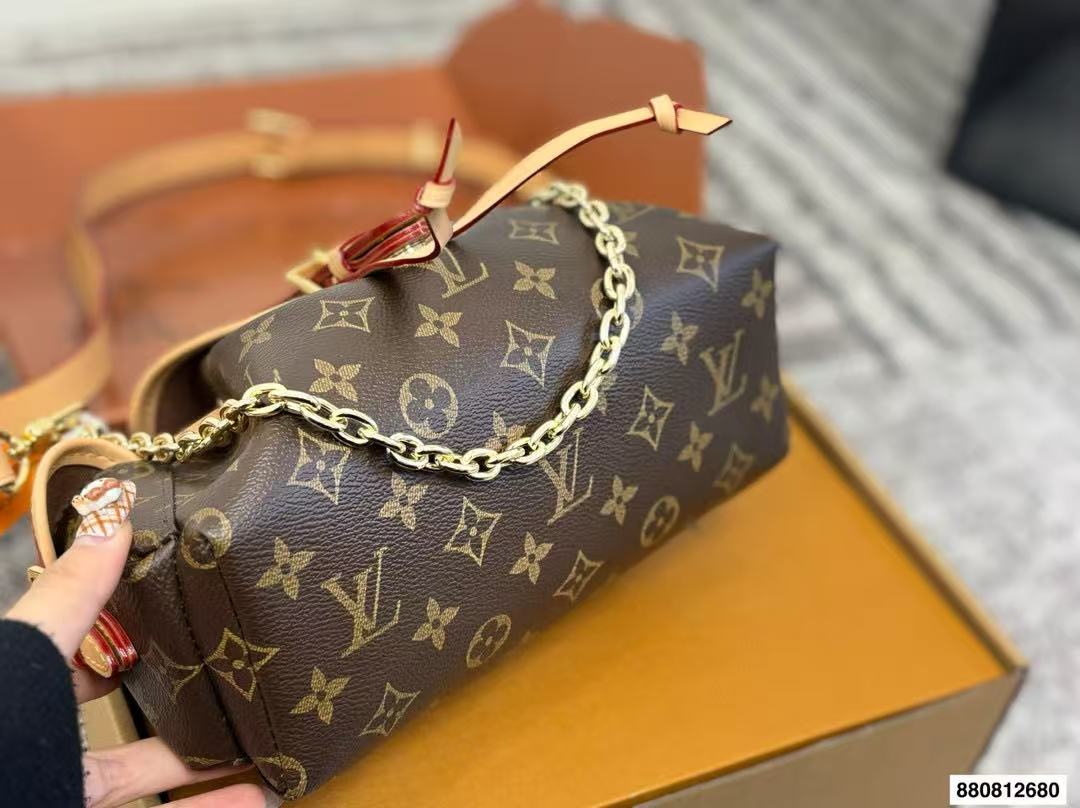 LVドローストリングプリントチェーンバッグ【50％割引+送料無料】