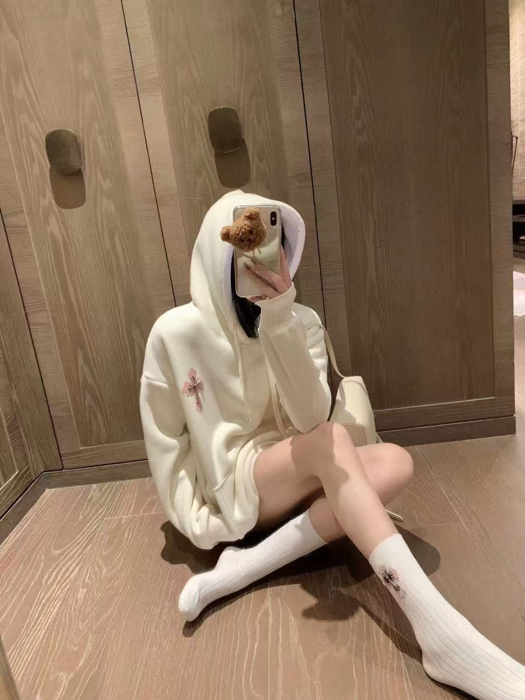 Chr0me Hearts フリース裏地パーカー + ソックス【50％割引+送料無料】