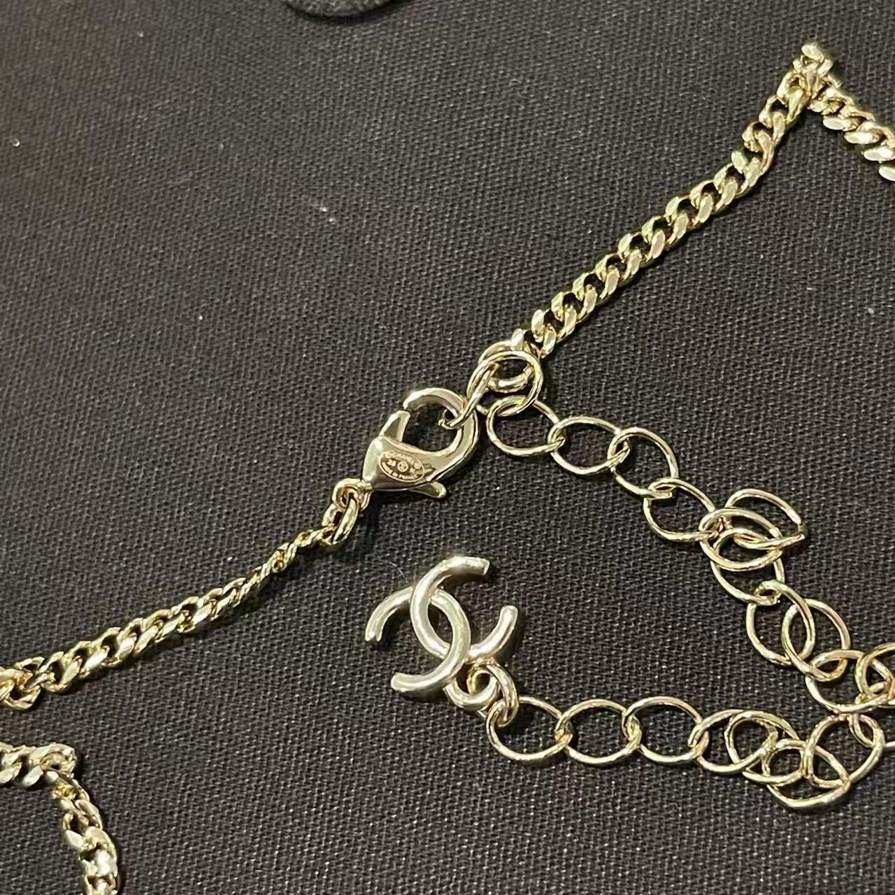 CHANE1 ダブルC ダイヤモンドネックレス【50％割引+送料無料】