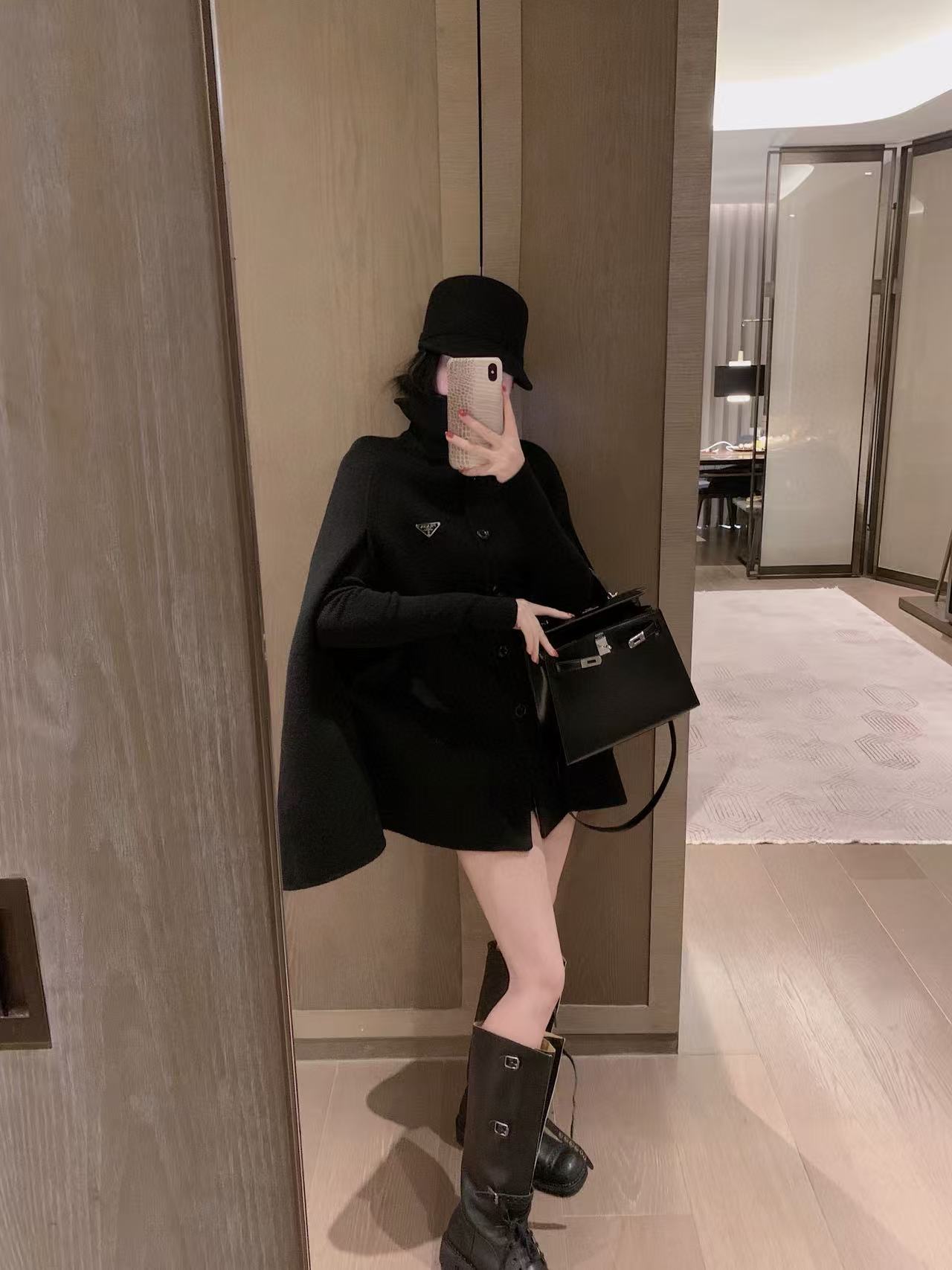 PR4DAウールベースレイヤー+ケープコート【50％割引+送料無料】