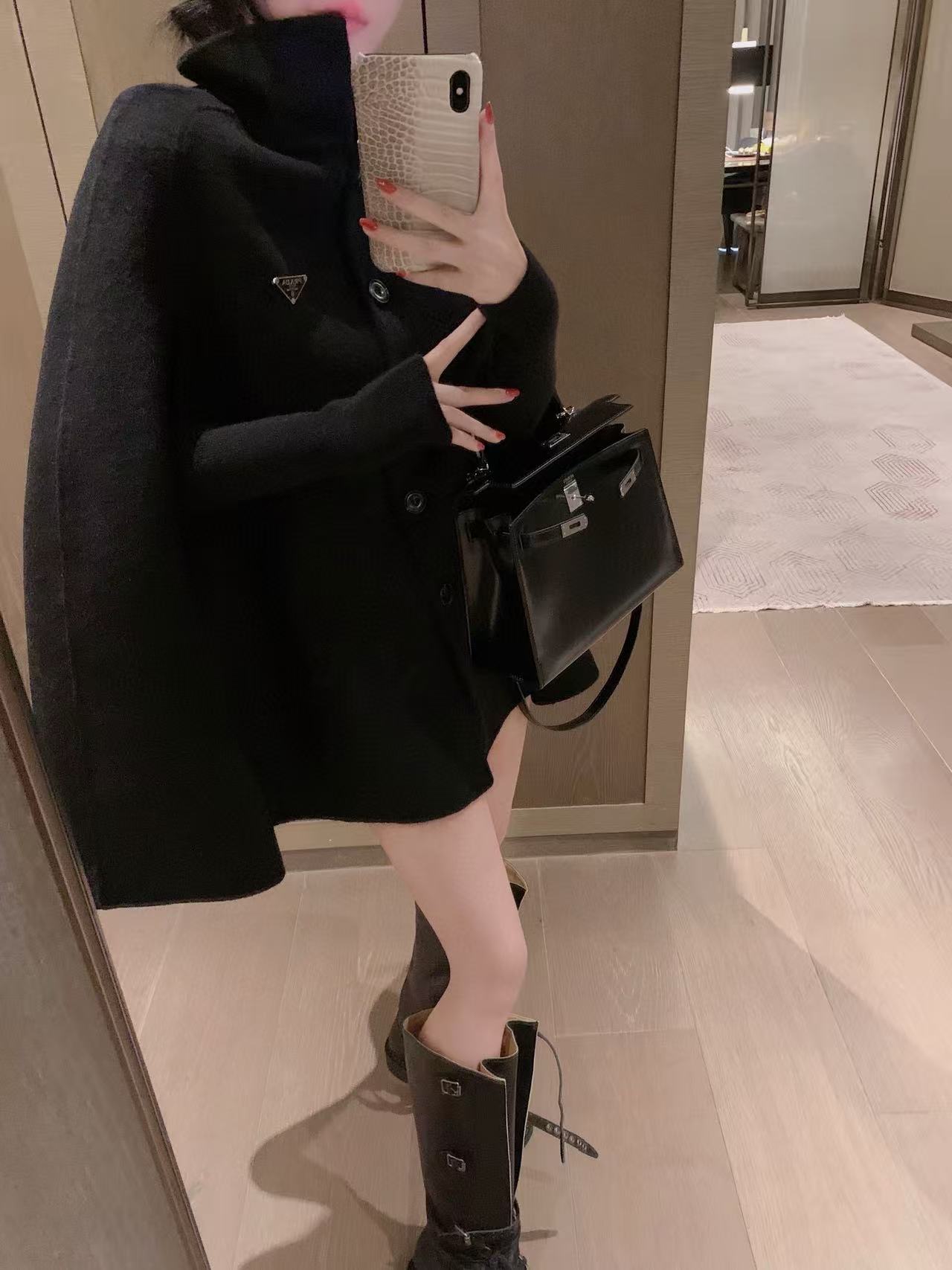 PR4DAウールベースレイヤー+ケープコート【50％割引+送料無料】