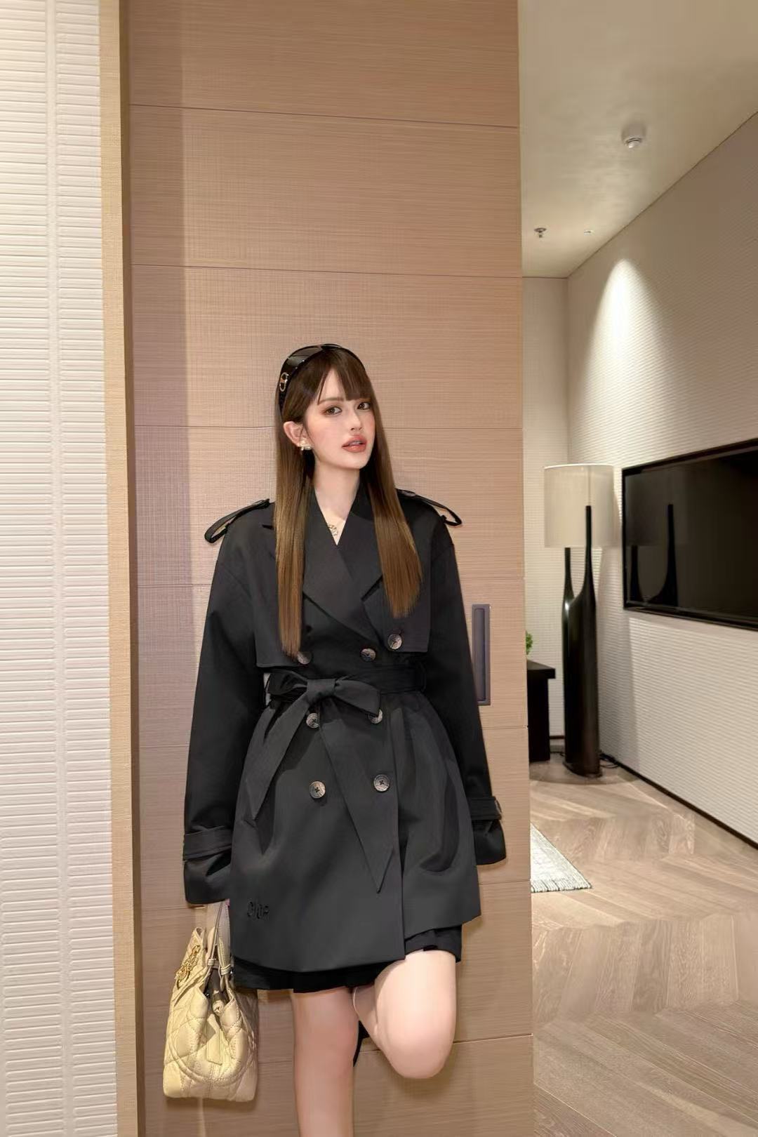 DIOR ダブルブレストトレンチコート【50％割引+送料無料】