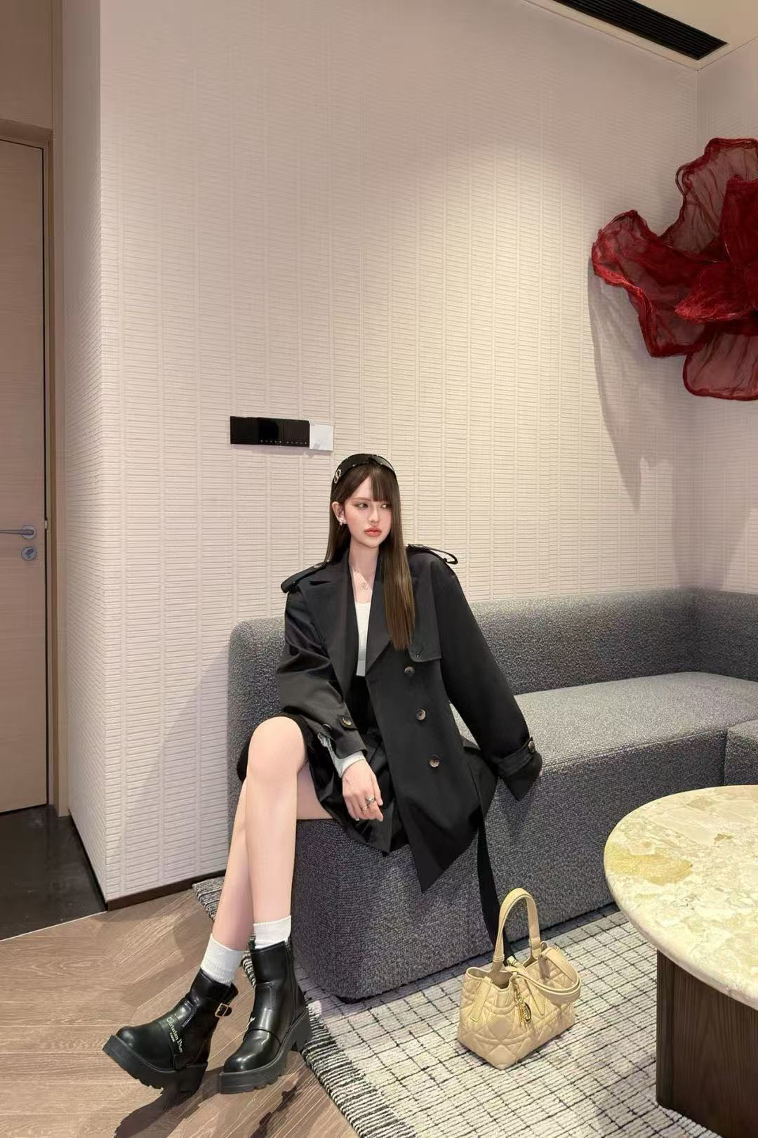 DIOR ダブルブレストトレンチコート【50％割引+送料無料】