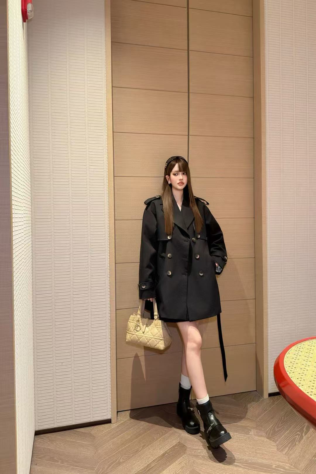 DIOR ダブルブレストトレンチコート【50％割引+送料無料】